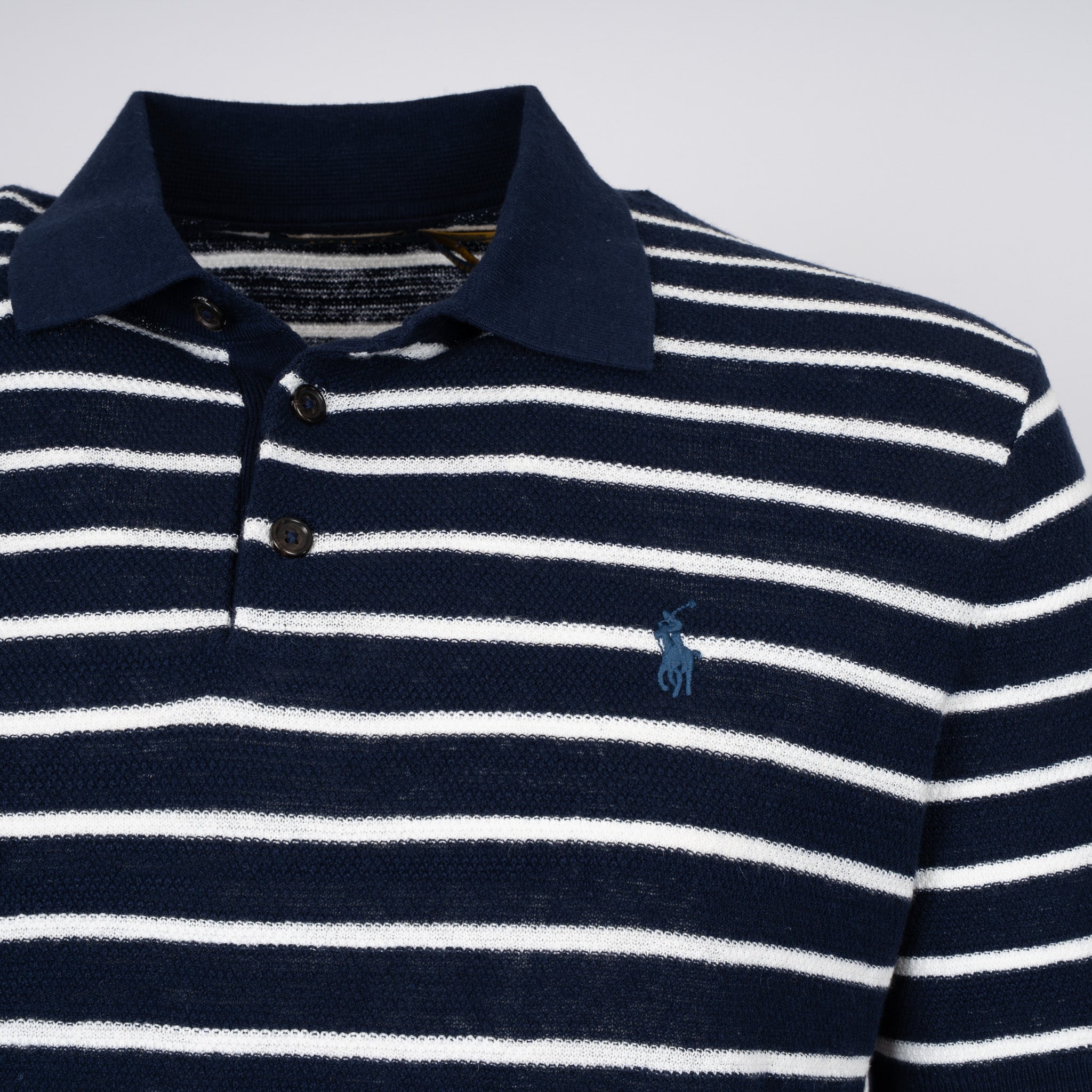 Ralph Lauren Polo Blauw Wit Gestreept | Cotton-Linnen