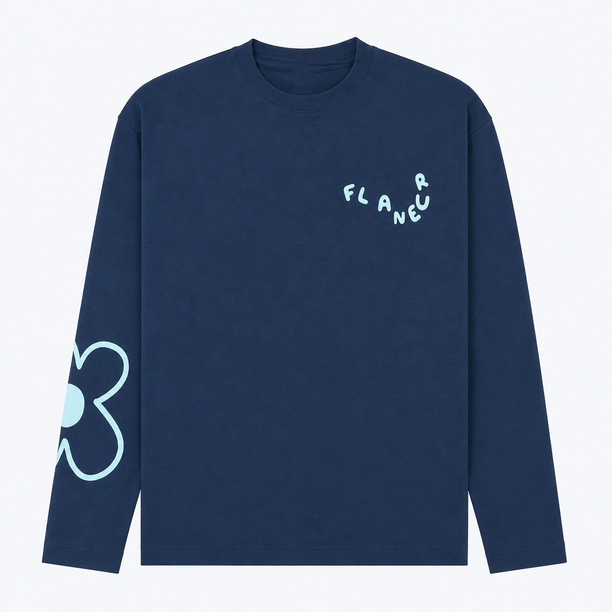 Flaneur Longsleeve Blauw | Blossom