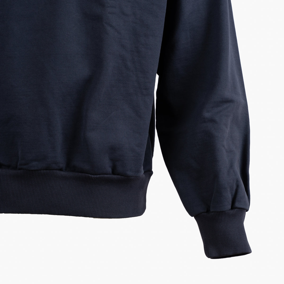 Bram's Fruit Sweater met Rits Blauw | Script Logo