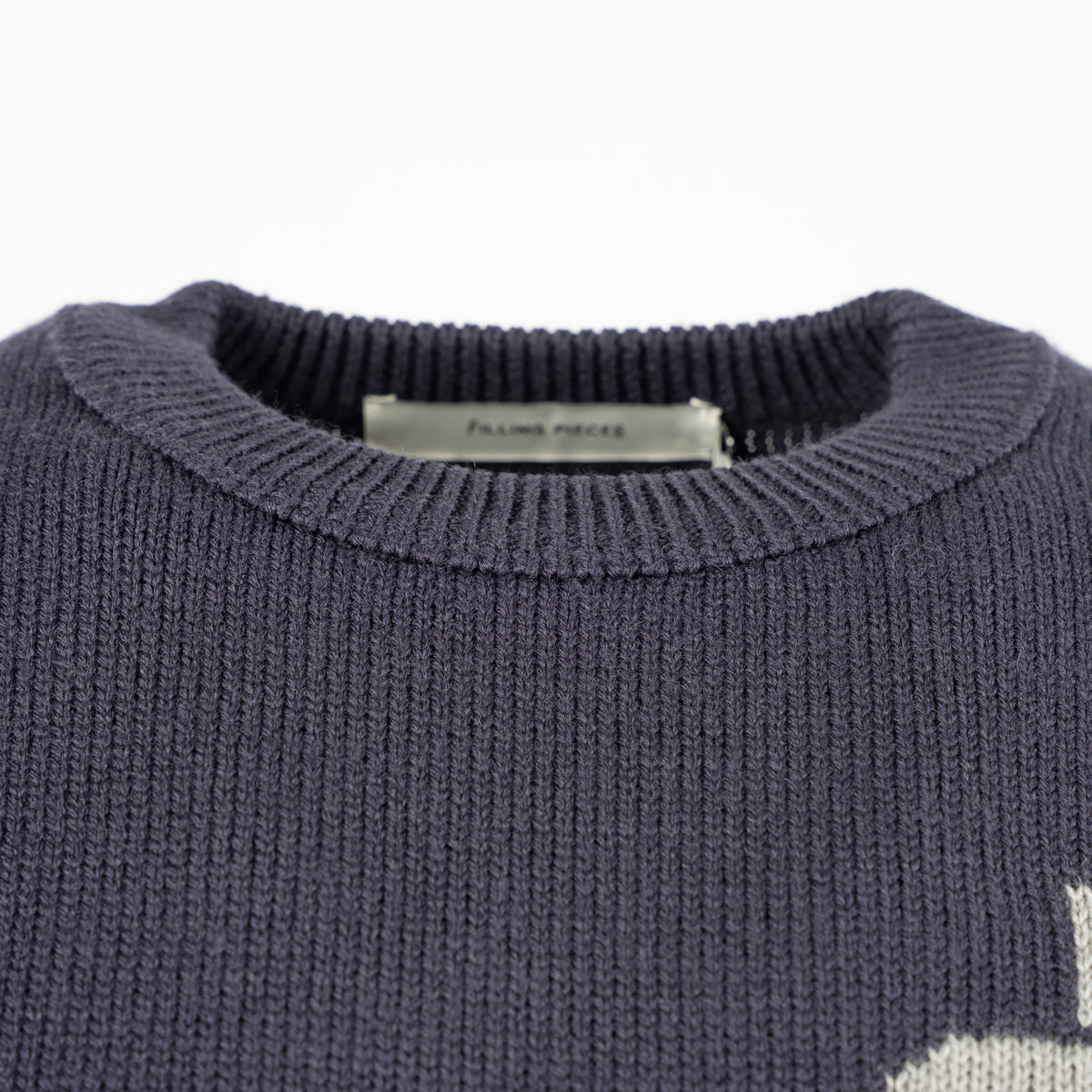 Filling Pieces Gebreide Trui Blauw | Knit Sweater Knot