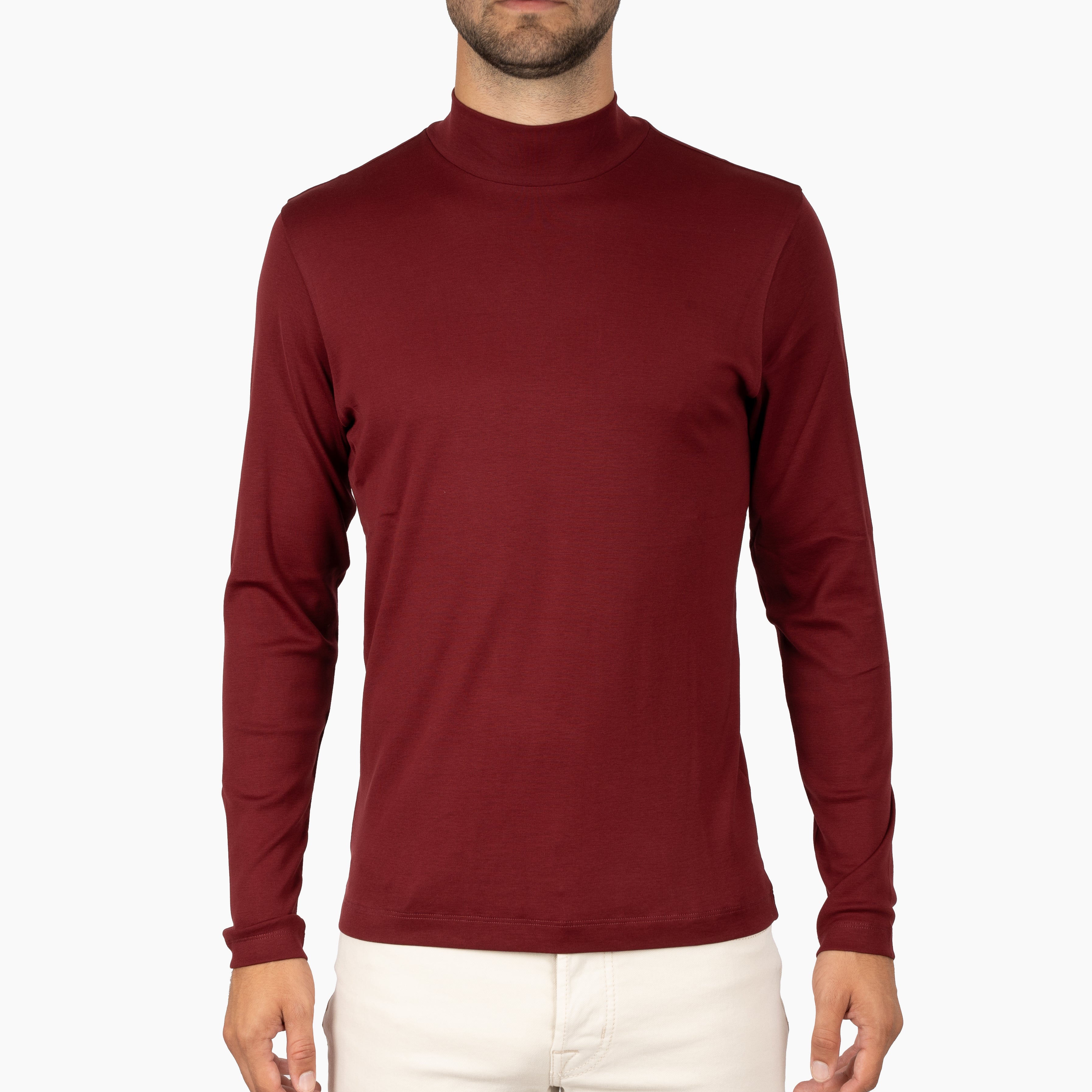 Stefan Brandt Turtleneck Trui Bordeaux Rood | Eli Turtle LA 30