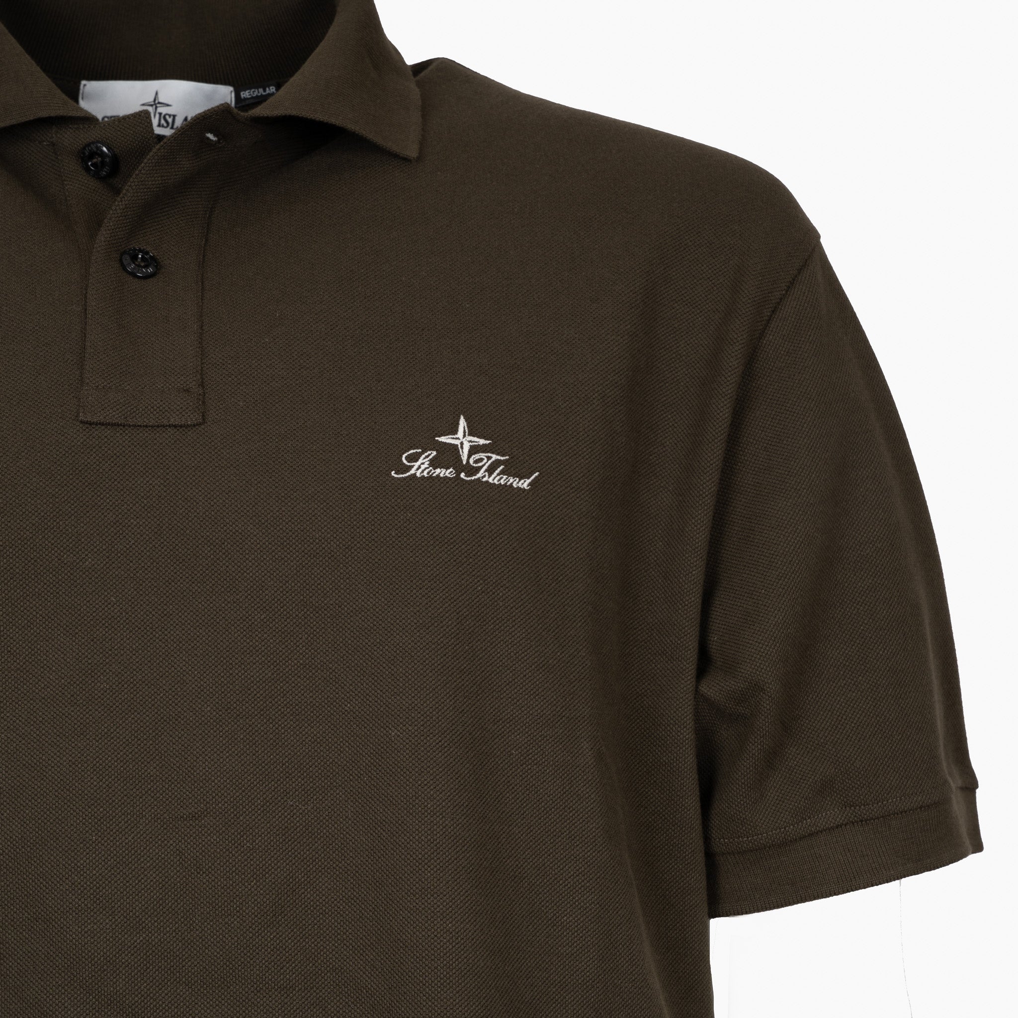 Stone Island Polo Grijs | 50/2 Organic Cotton Piqué