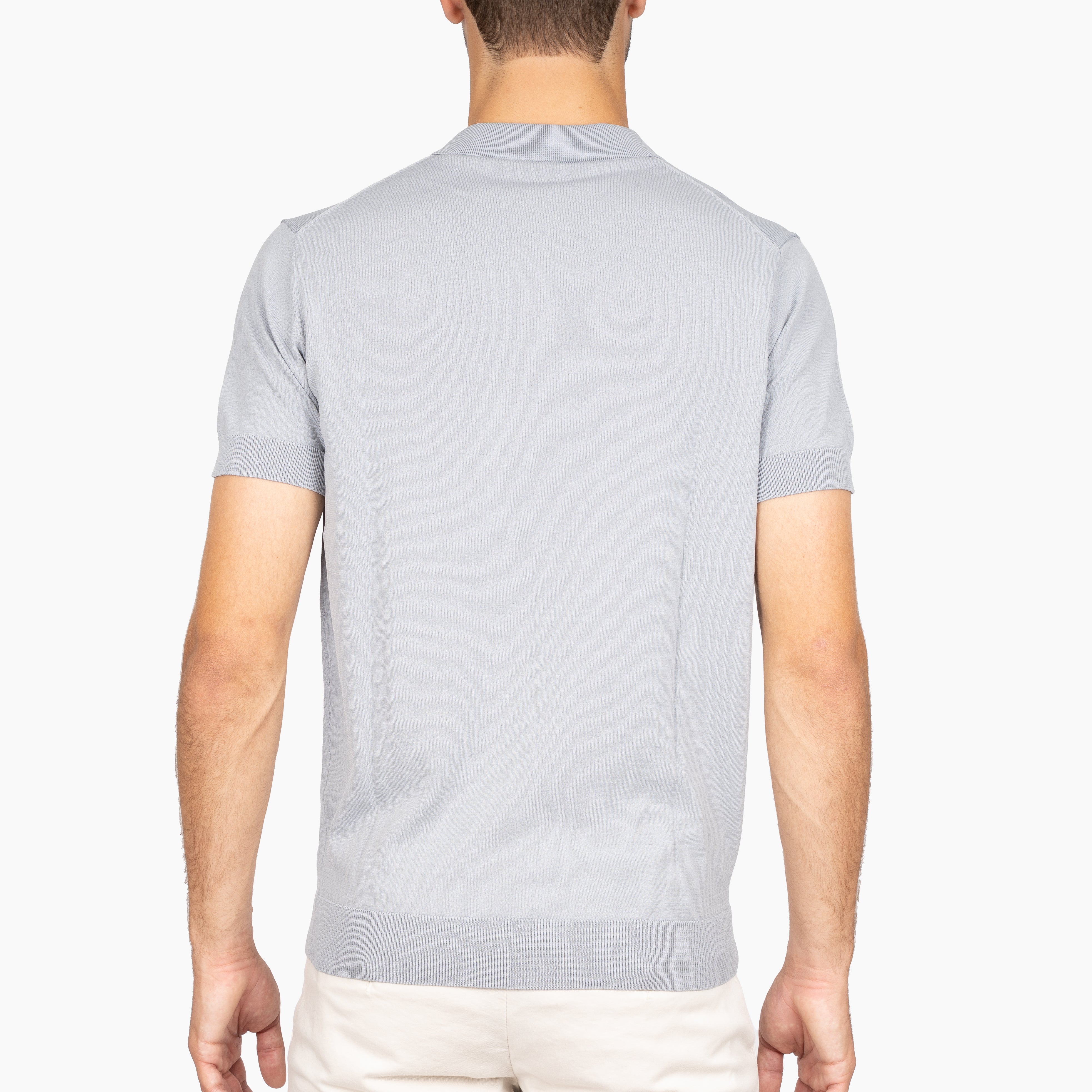 SEVEN DIALS Technische Polo met Rits Grijs | Osric