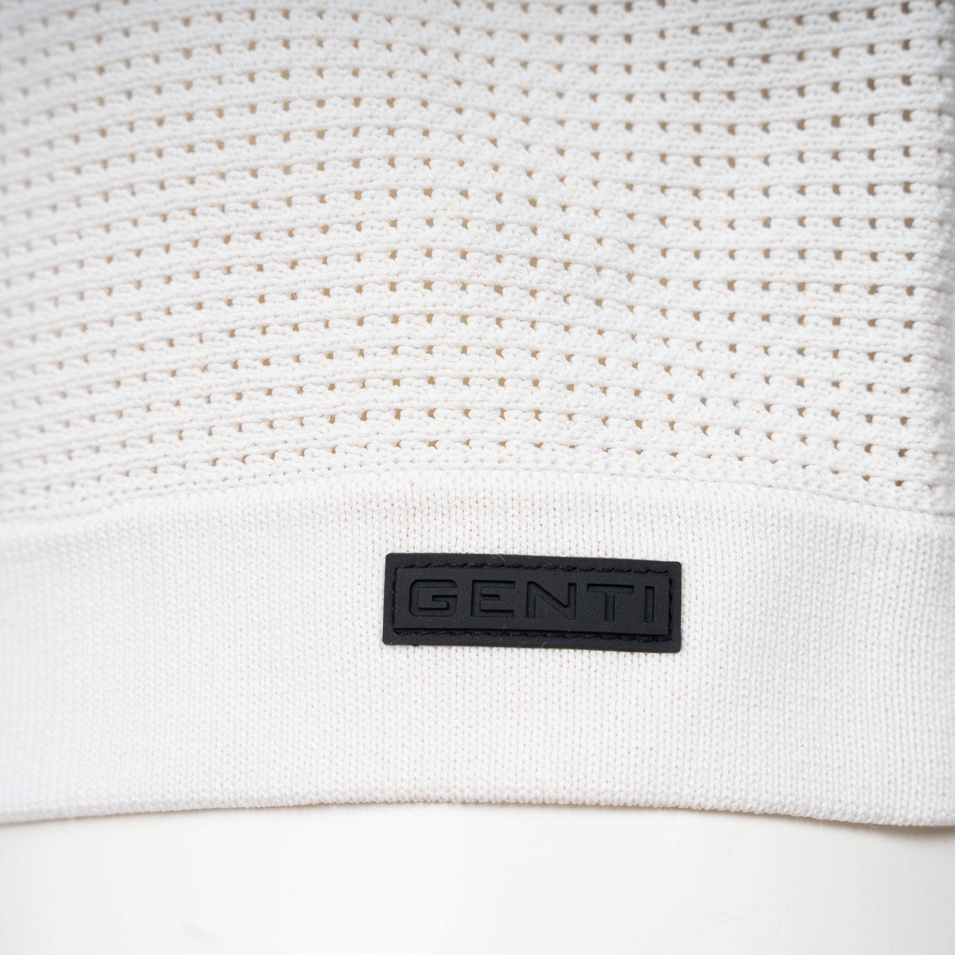 Genti Buttonless Polo Crème | Cool Dry