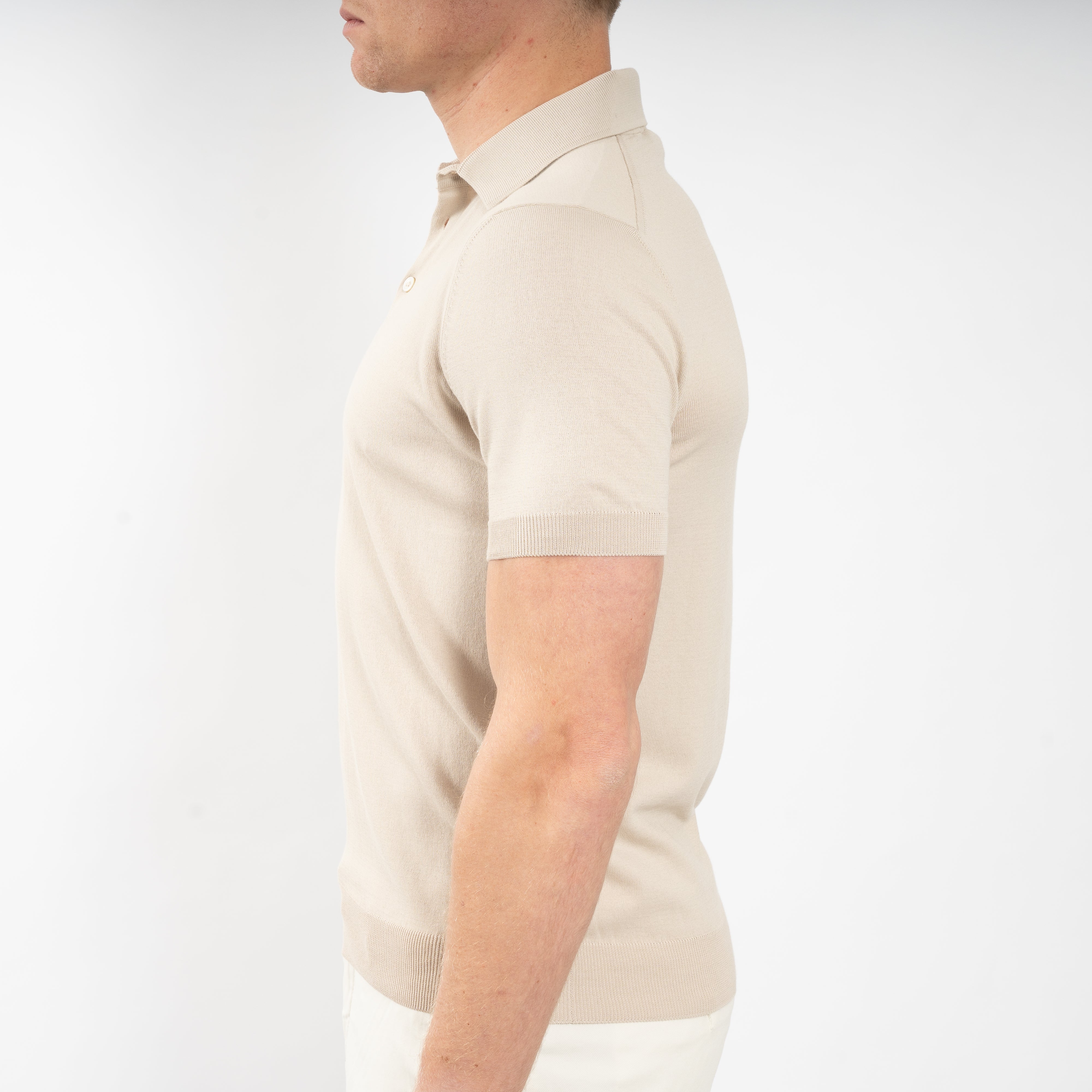 Gran Sasso Polo Beige | Fresh Cotton