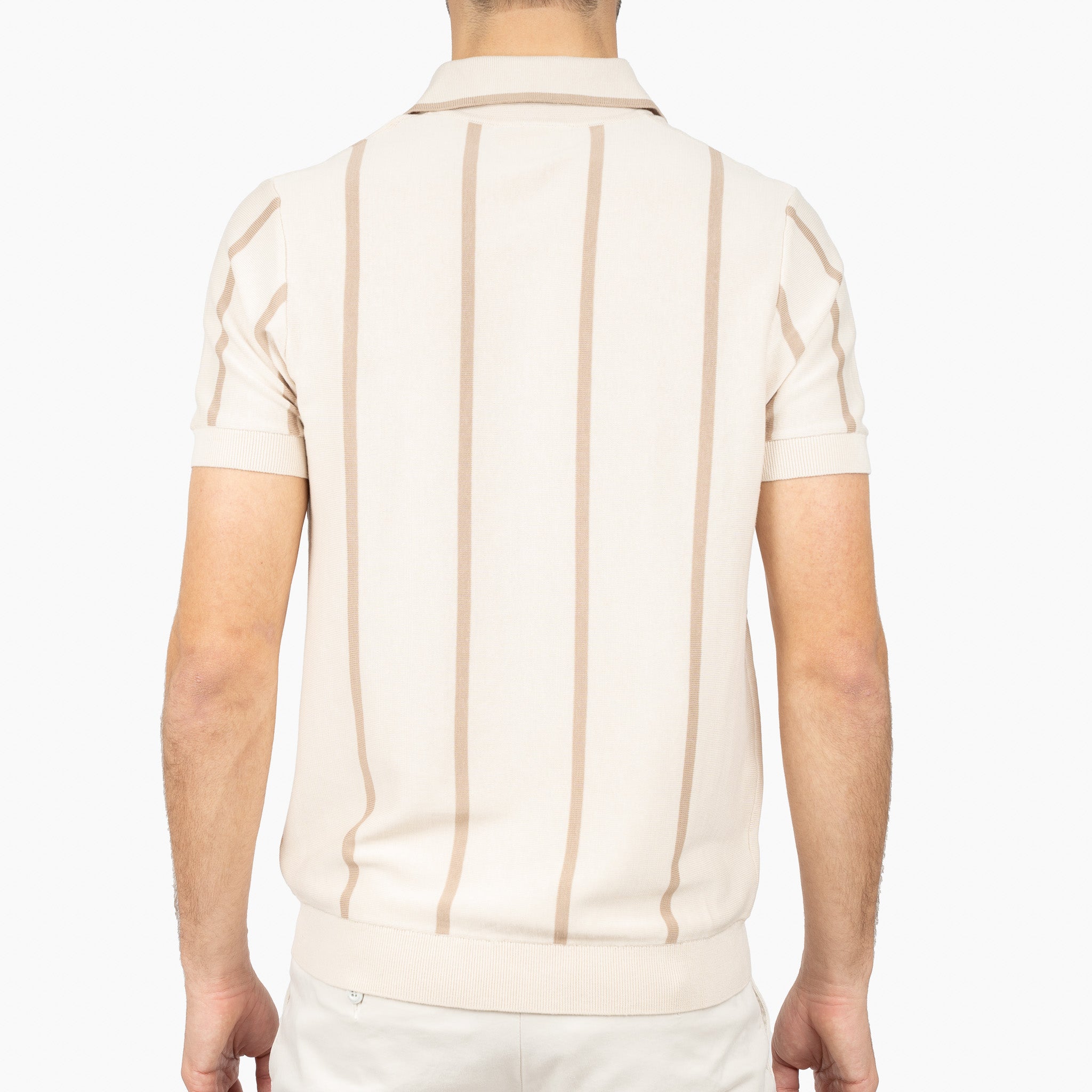 SEVEN DIALS Gebreide Polo Crème | Rayan