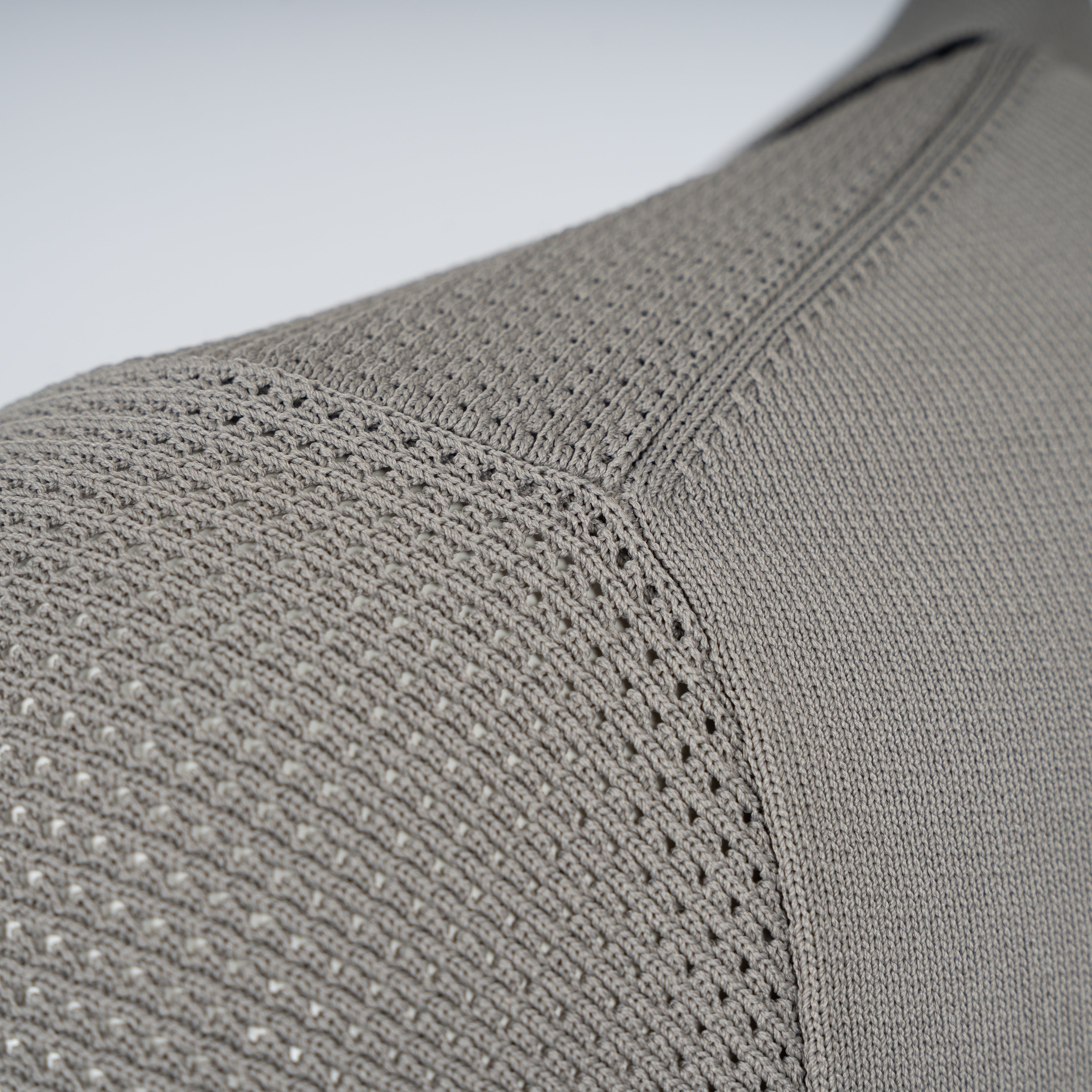 Genti Buttonless Polo Taupe | Cool Dry