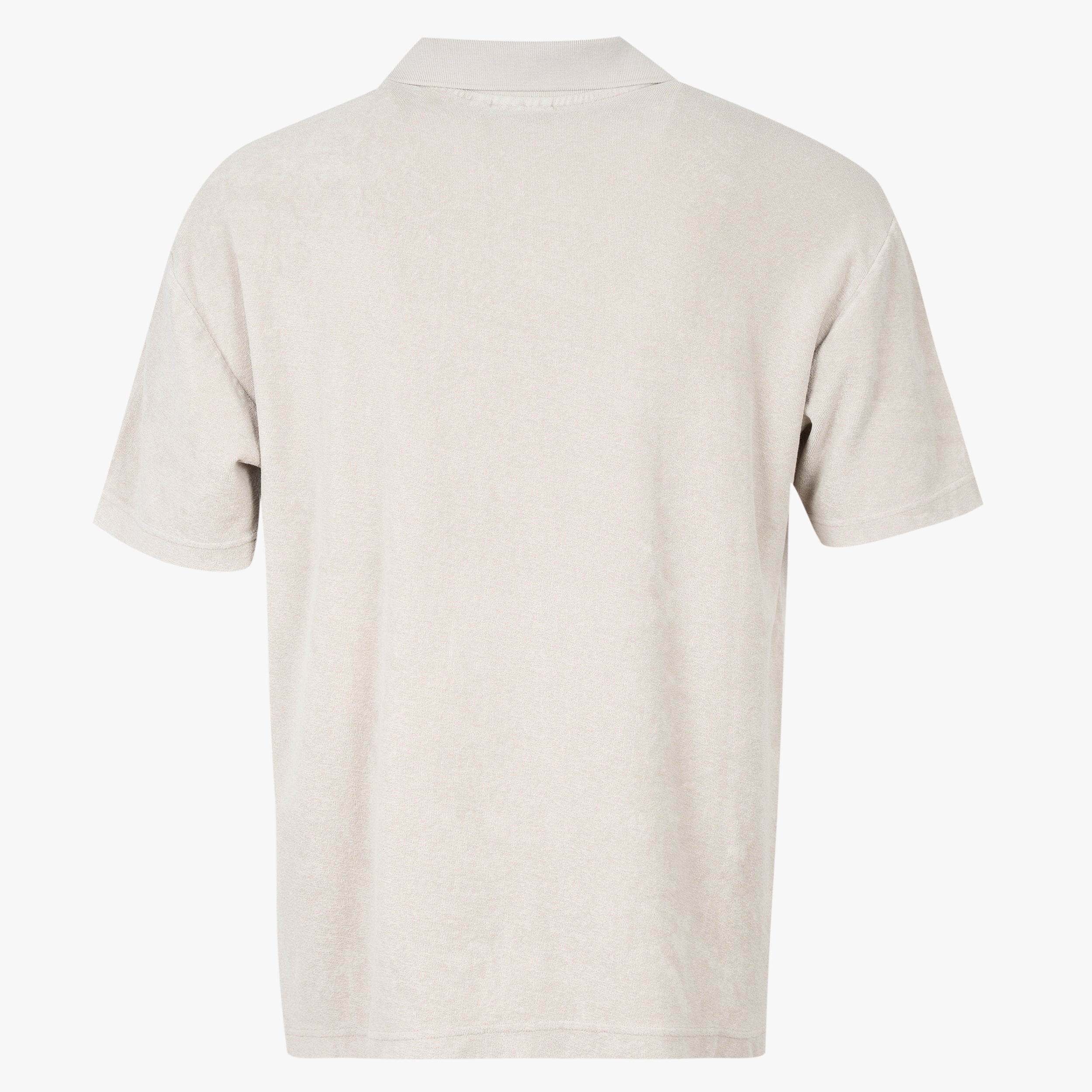 Genti Buttonless Polo Beige | Badstof