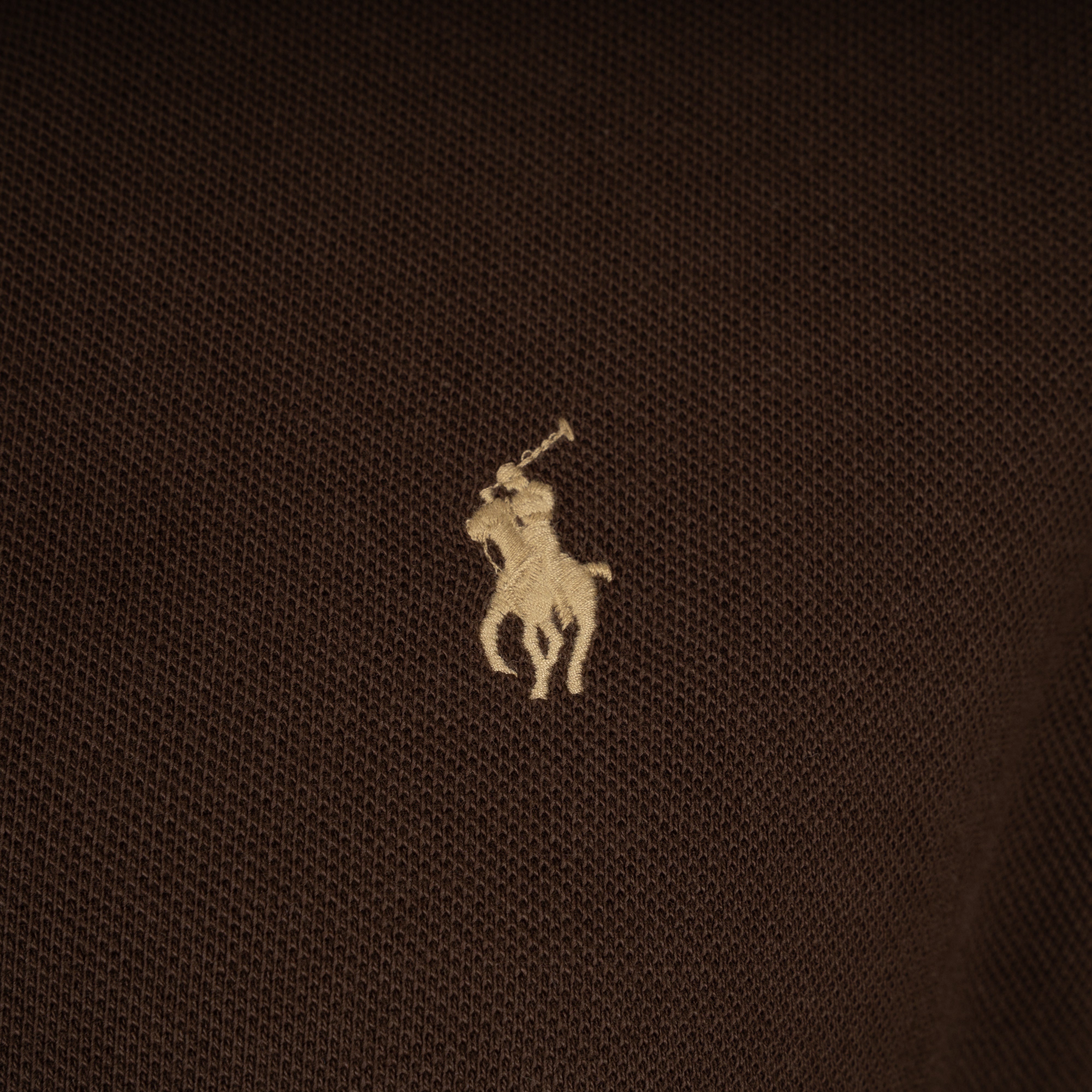 Ralph Lauren Polo Donkerbruin | Custom Slim Fit