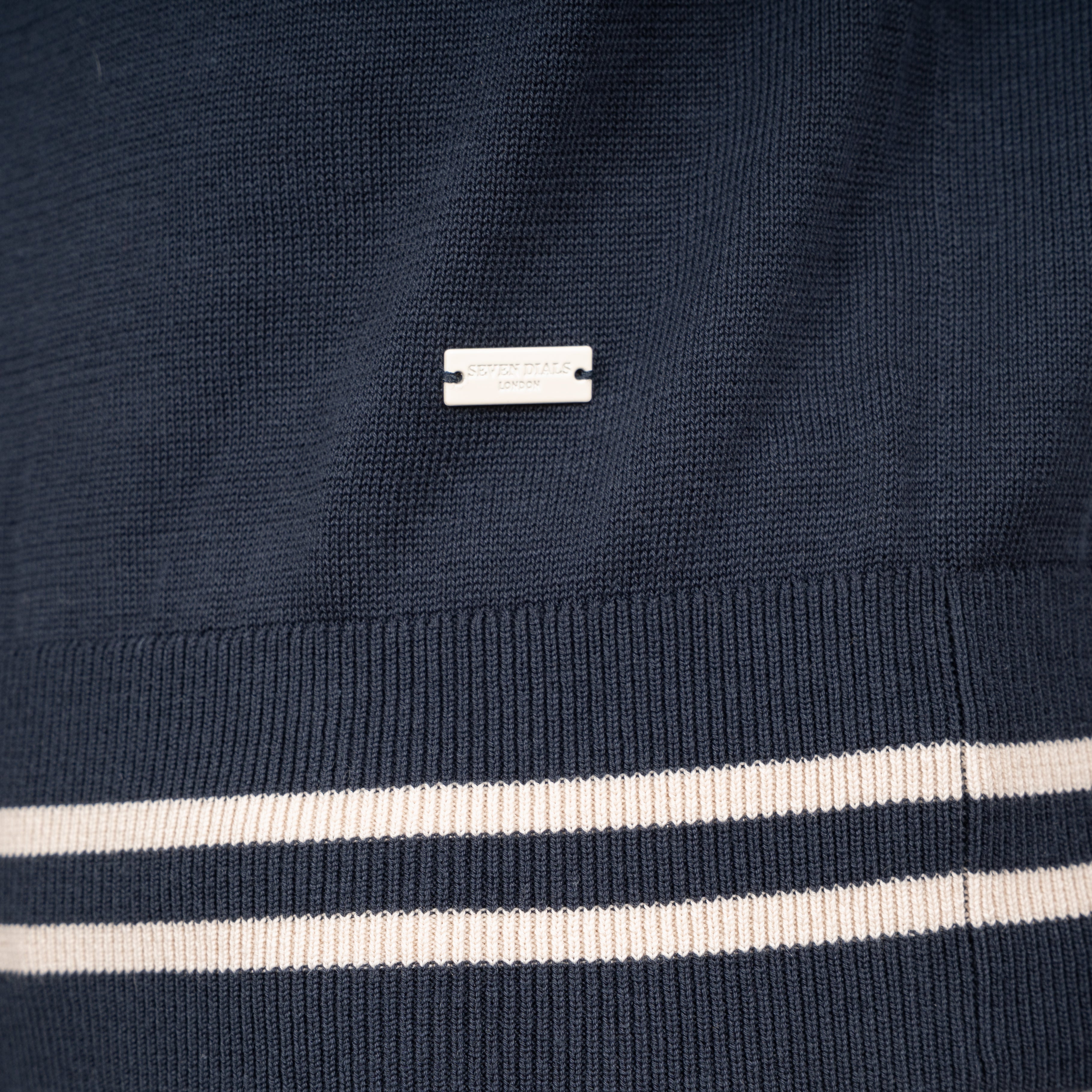 SEVEN DIALS Buttonless Polo Donkerblauw | Fido