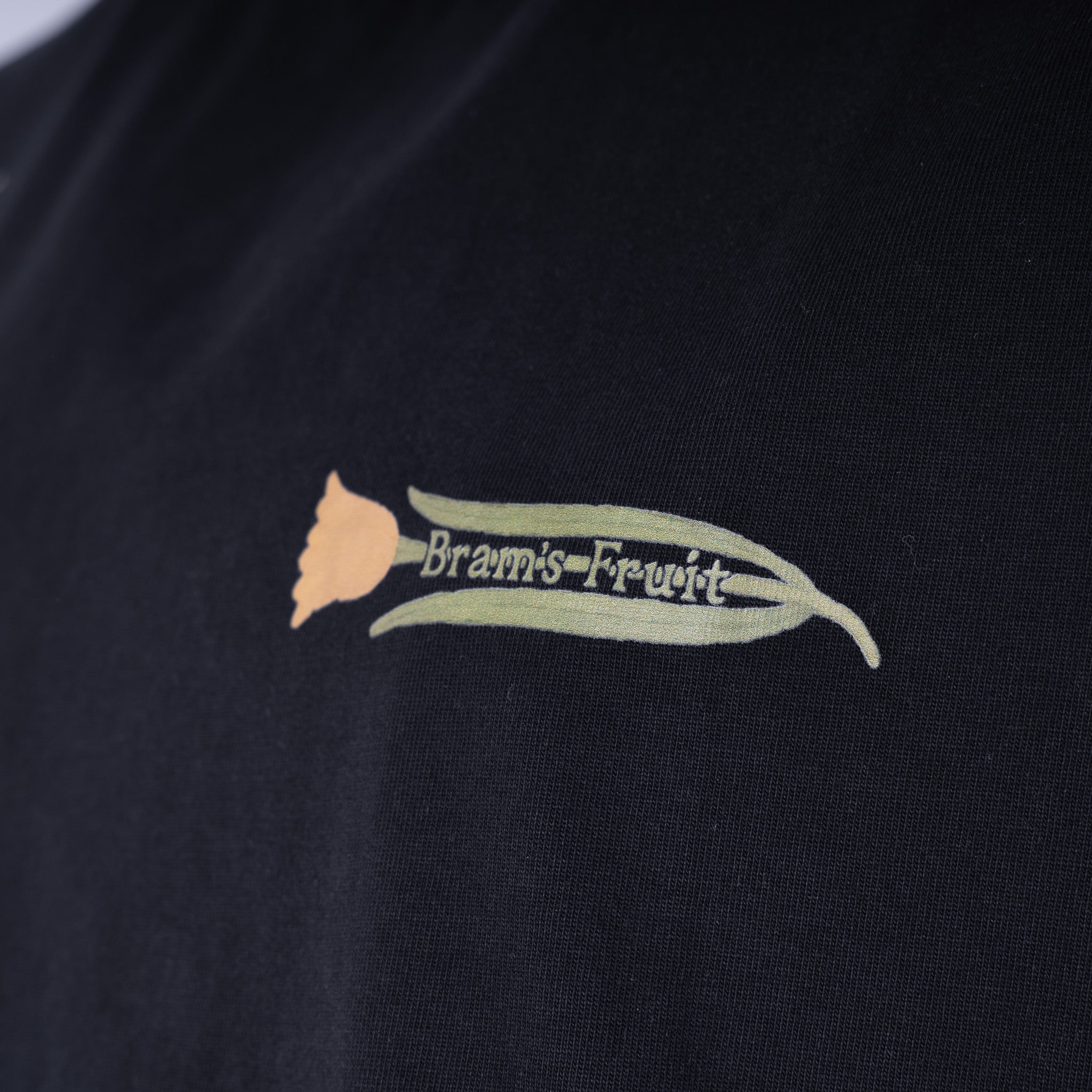 Bram's Fruit T-Shirt Backprint Zwart | Botanical Tee