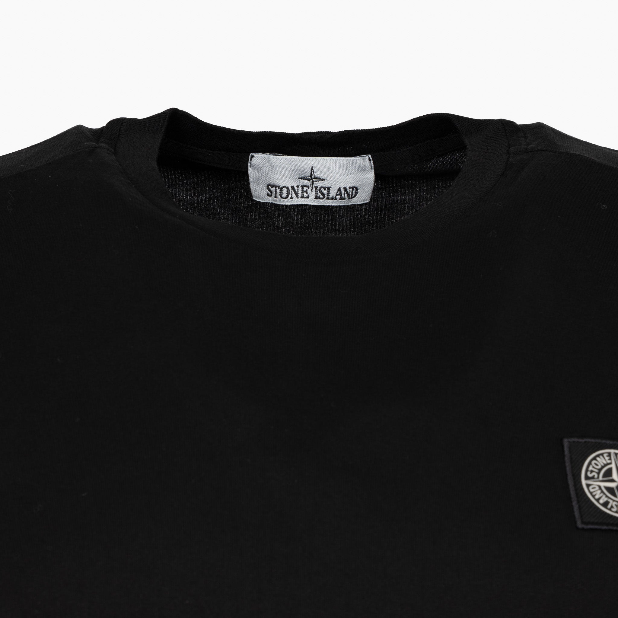 Stone Island T-Shirt Zwart | 60/2 Cotton Jersey