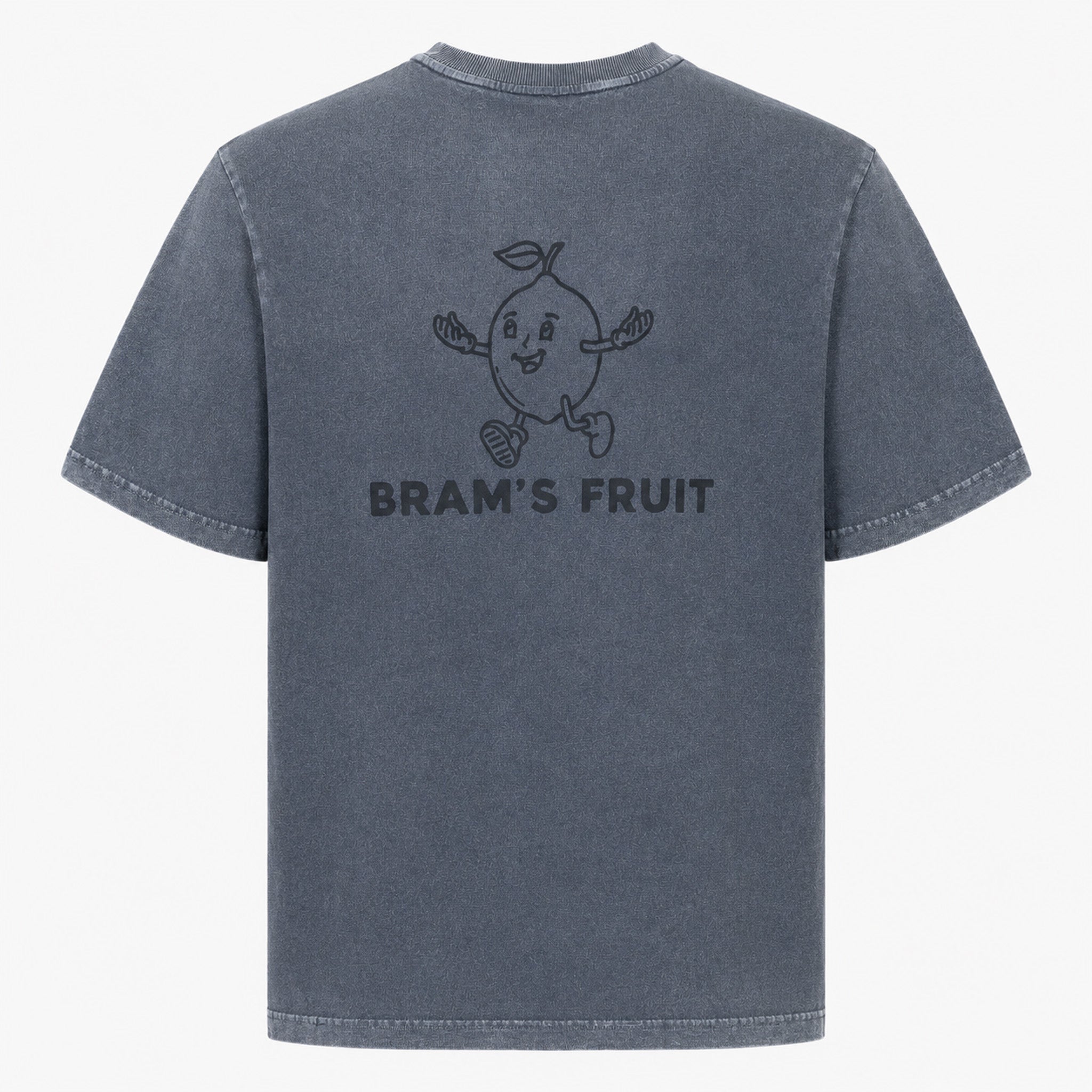 Bram's Fruit T-Shirt Backprint Zwart | Big Lemon