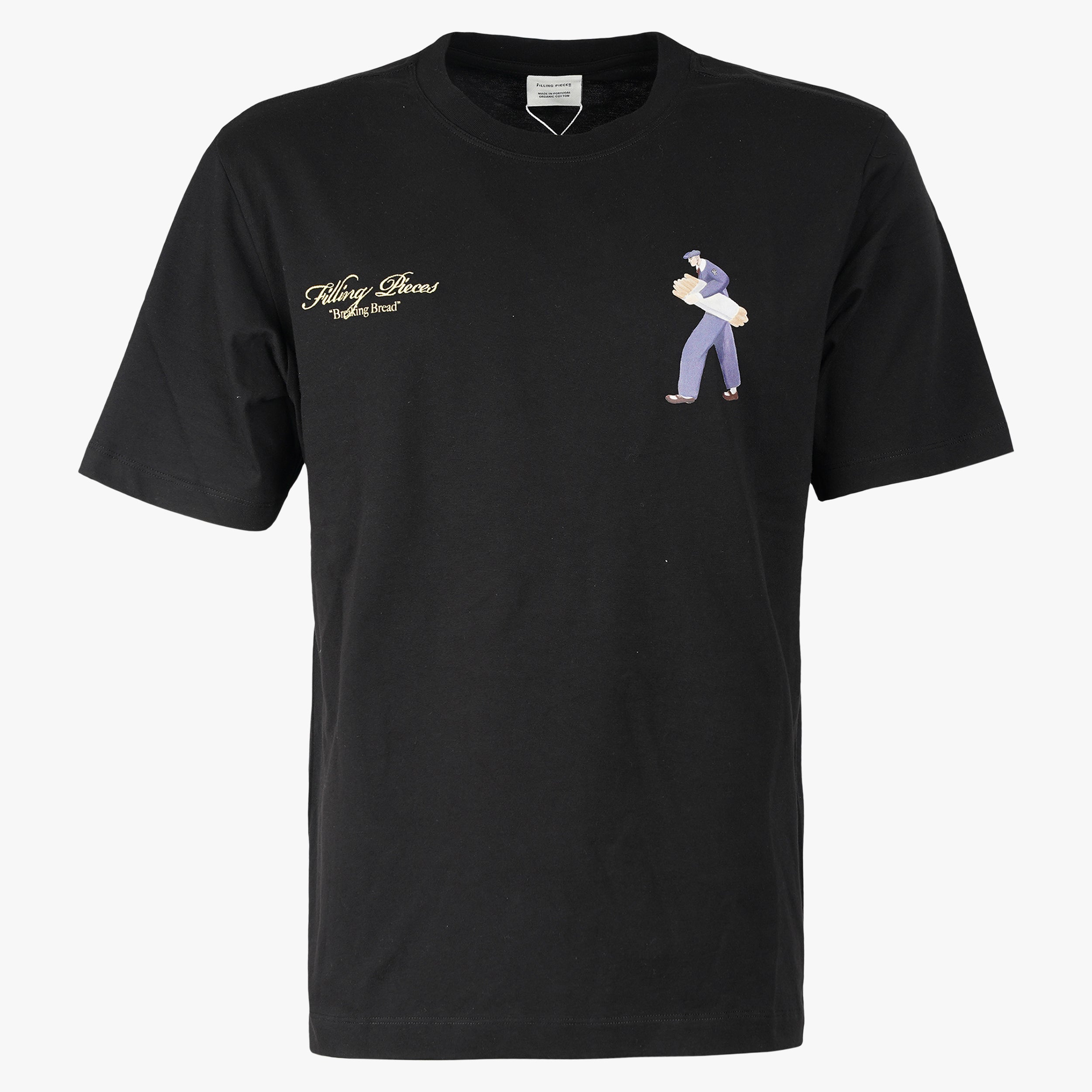 Filling Pieces T-Shirt Backprint Zwart | Bakery