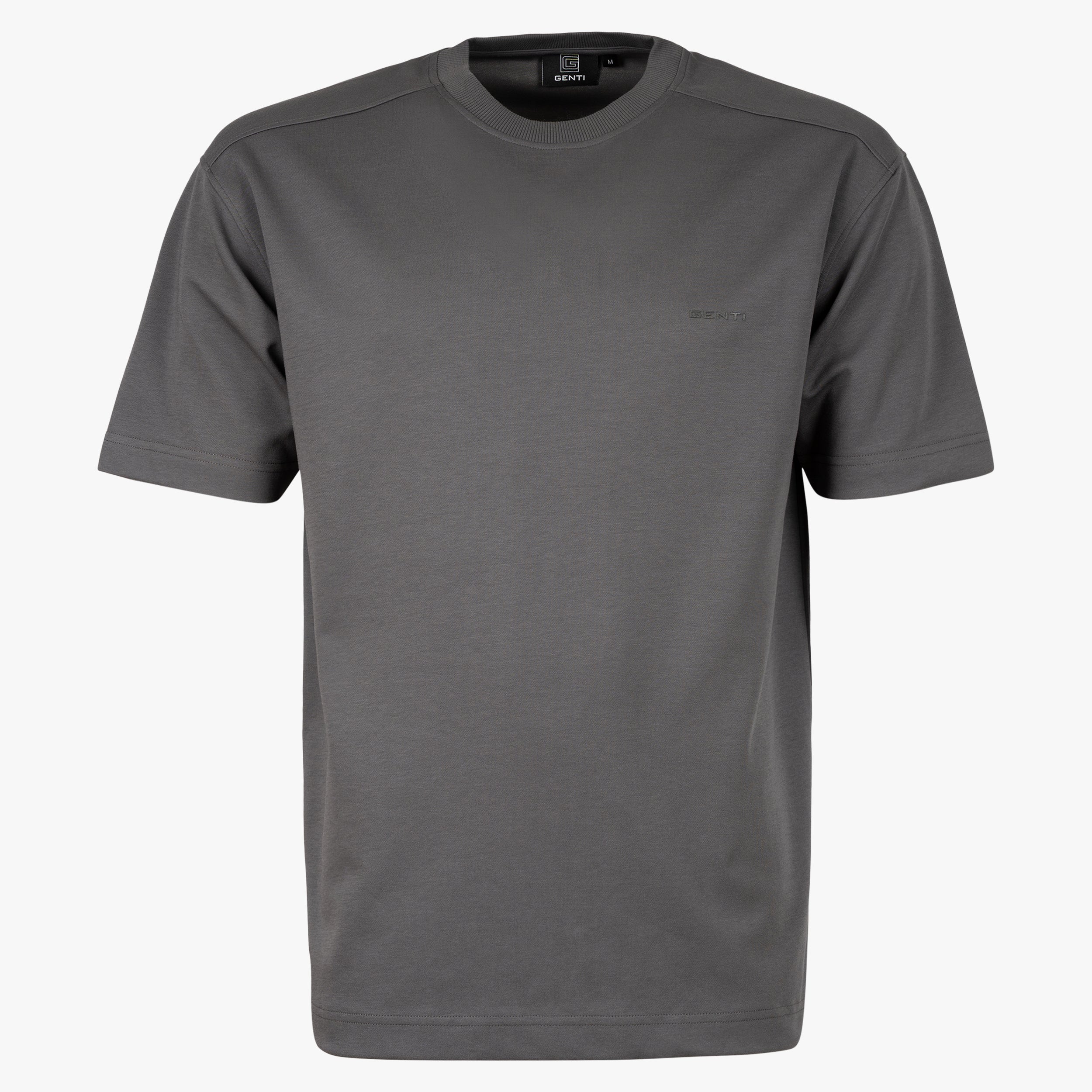 Genti T-Shirt Grijs | Relaxed Fit Cotton Tech