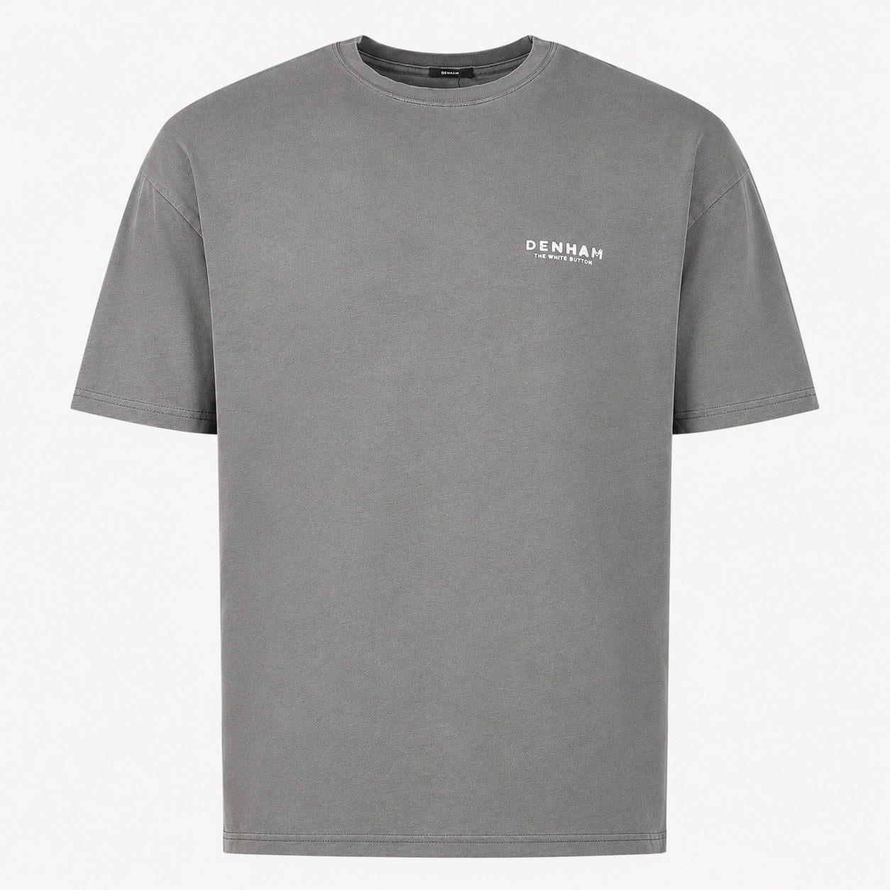 Denham T-Shirt Backprint Grijs | Stamp Tee