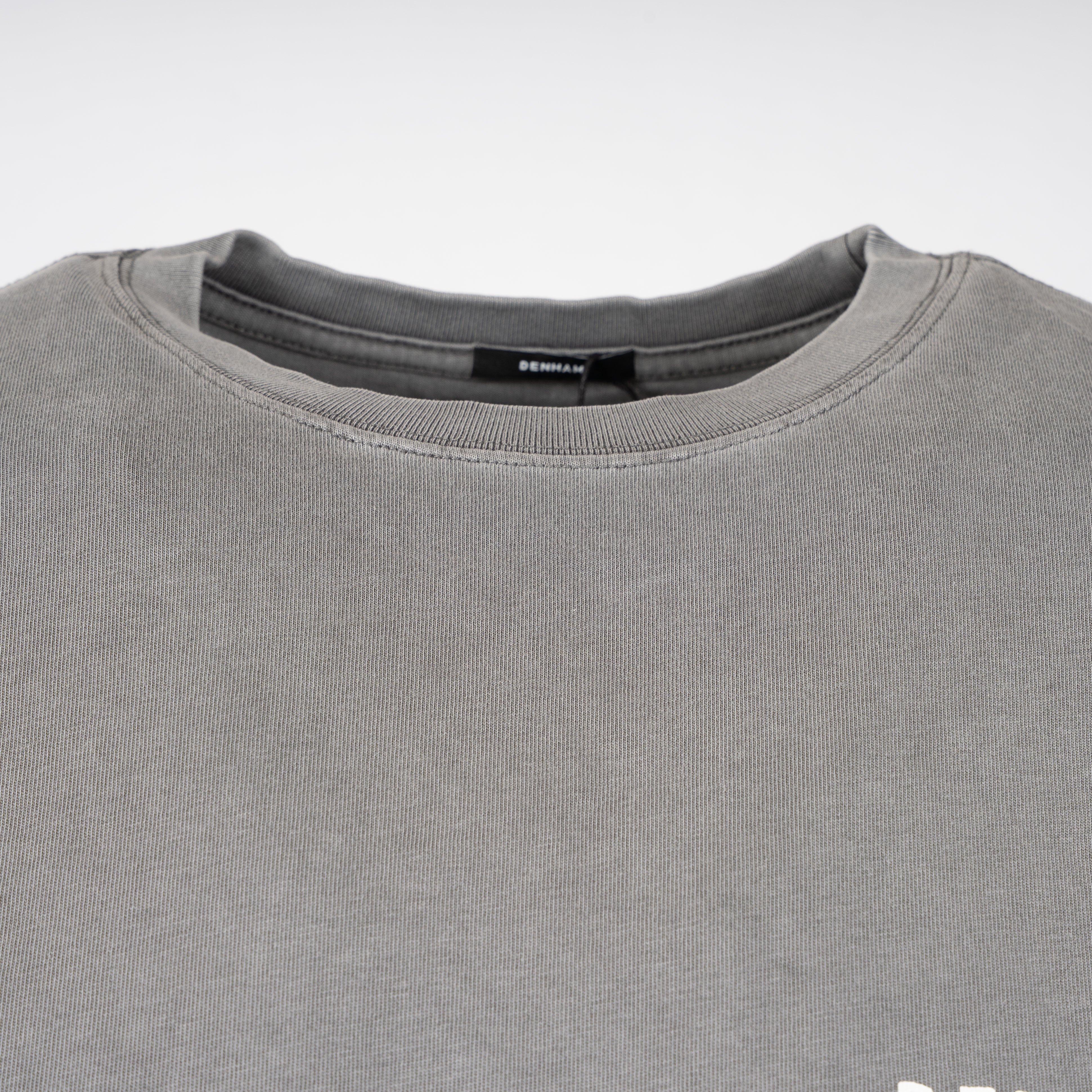 Denham T-Shirt Backprint Grijs | Stamp Tee