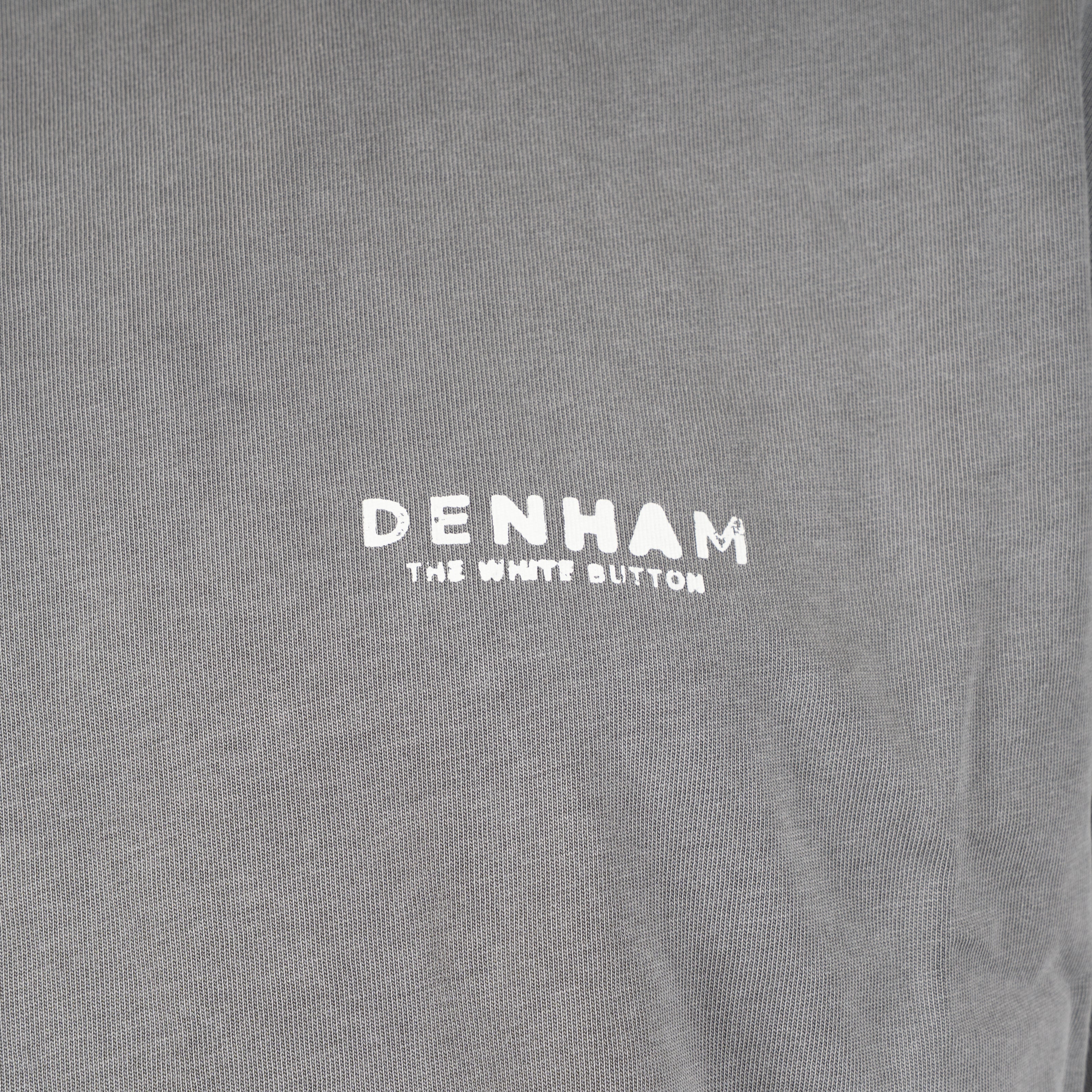 Denham T-Shirt Backprint Grijs | Stamp Tee