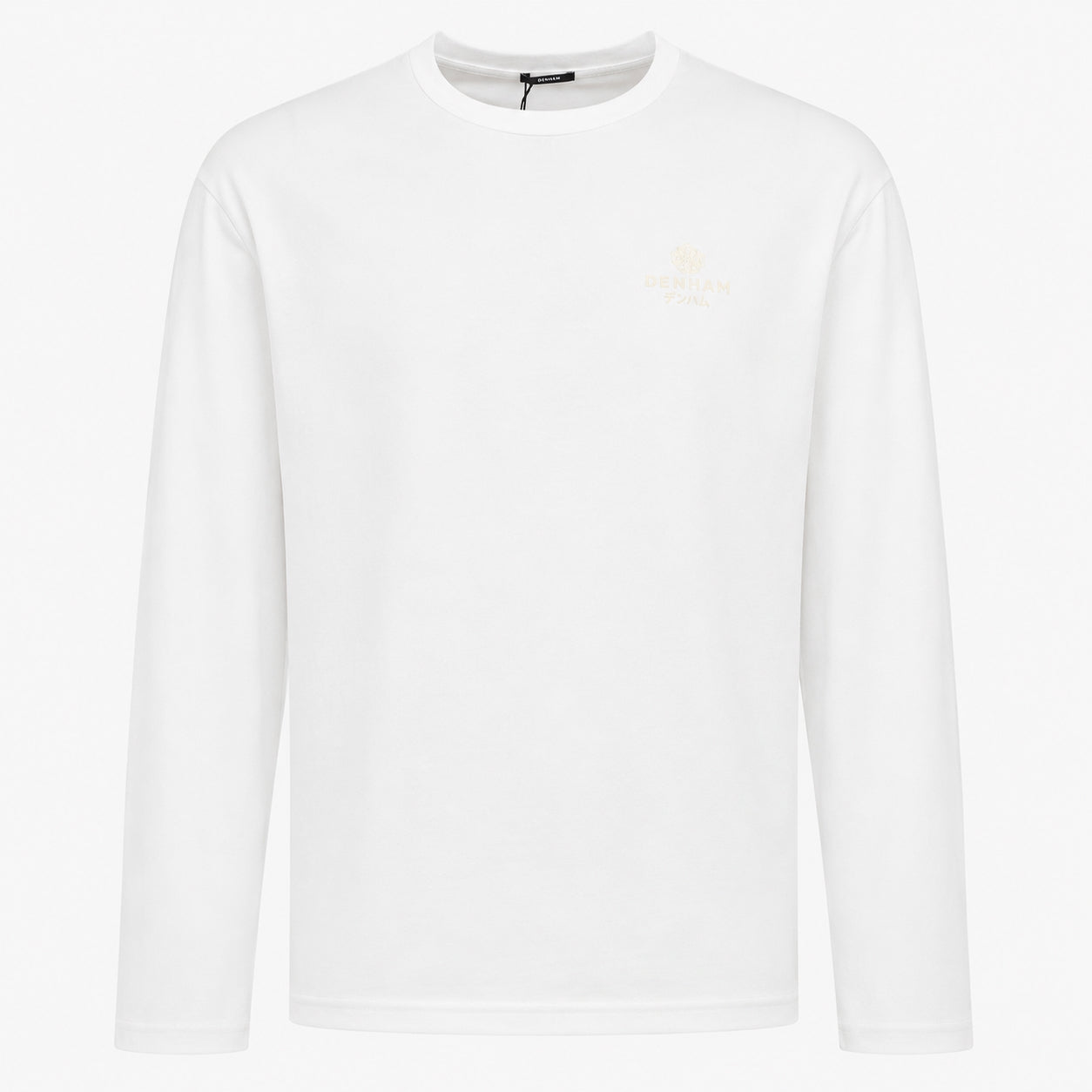 Denham Longsleeve Wit | Tsubaki Tee
