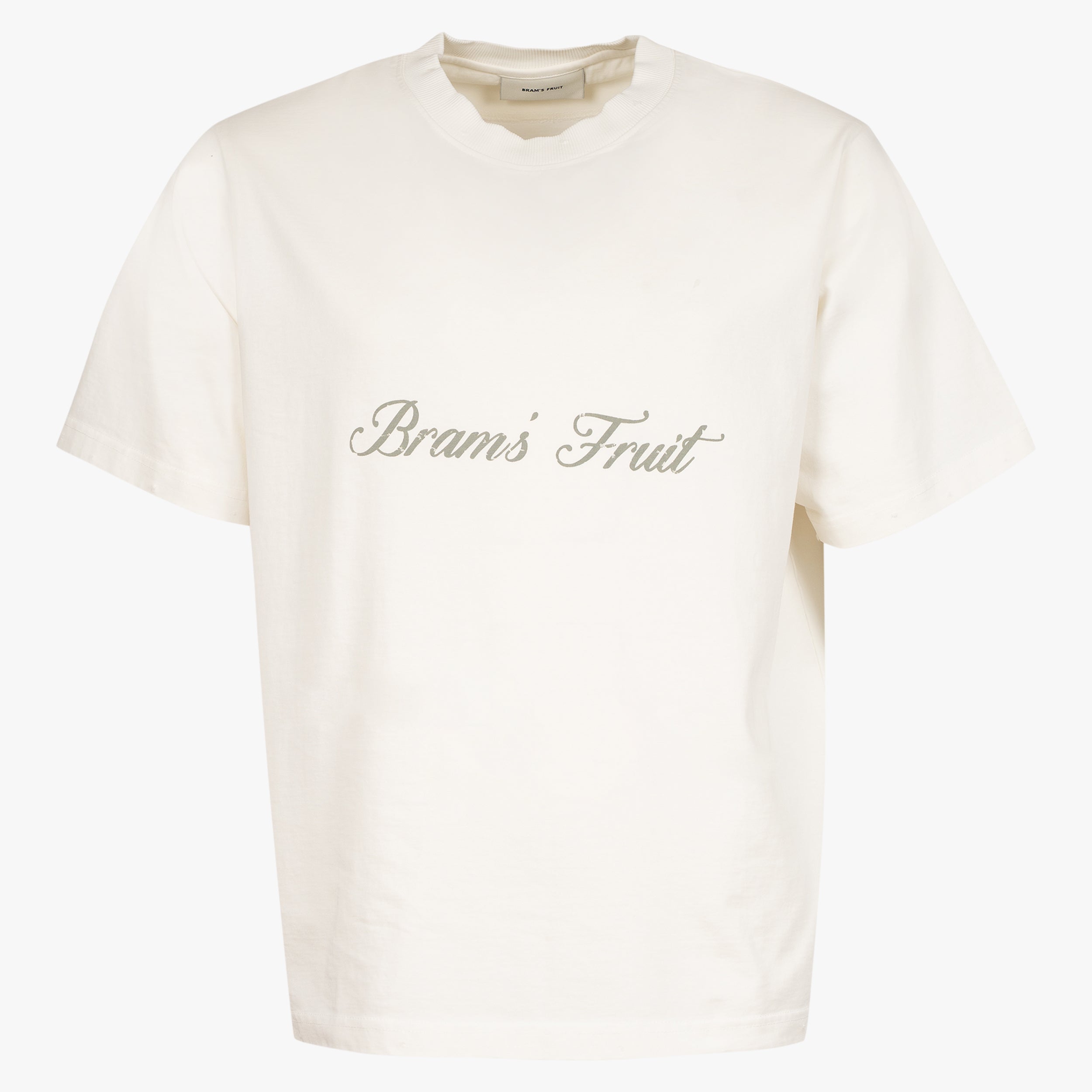 Bram's Fruit T-Shirt Off-White | Distressed Logo