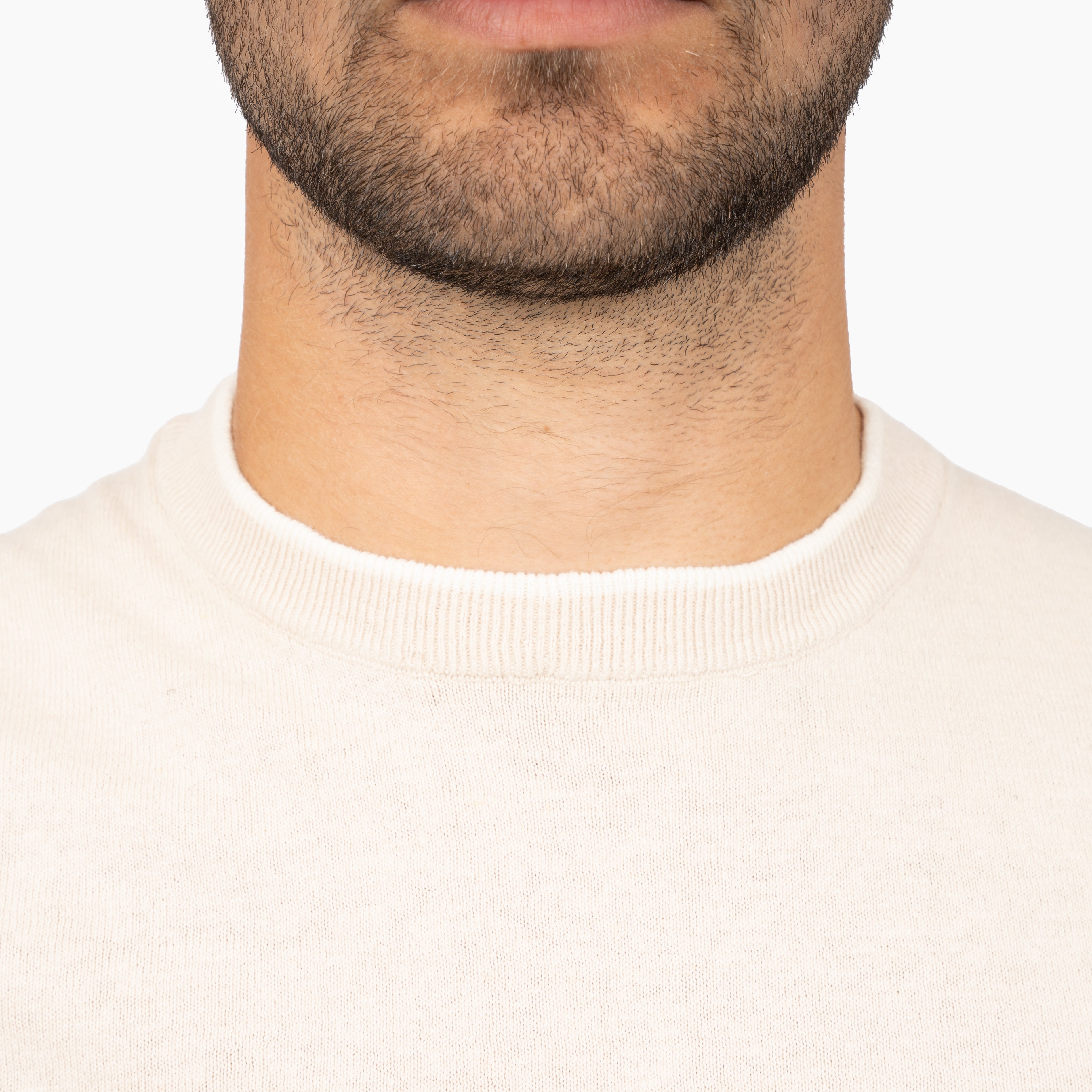 SEVEN DIALS Gebreid T-Shirt Beige | Bennet