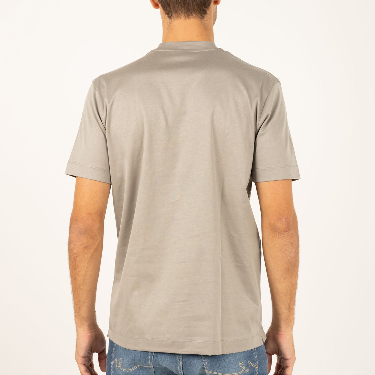 Valenza T-Shirt Graniet Grijs | Interlock Supima Cotton