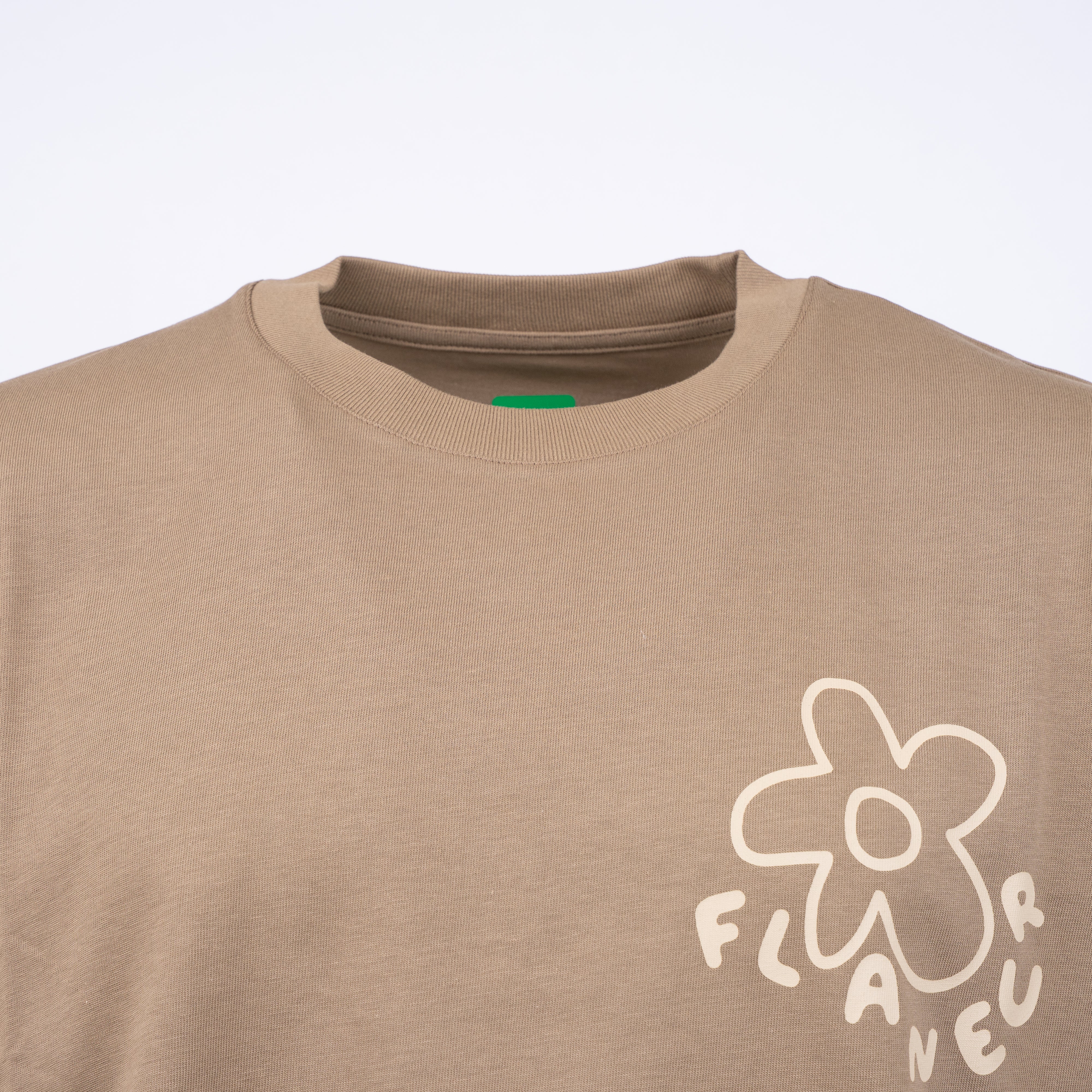 Flaneur T-Shirt Backprint Bruin | Blossom