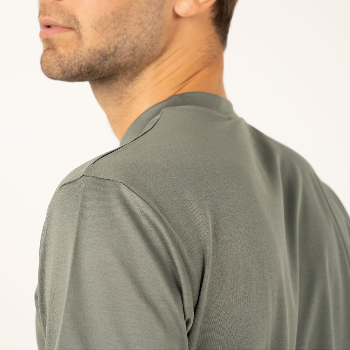 Valenza T-Shirt Olijfgroen | Interlock Supima Cotton