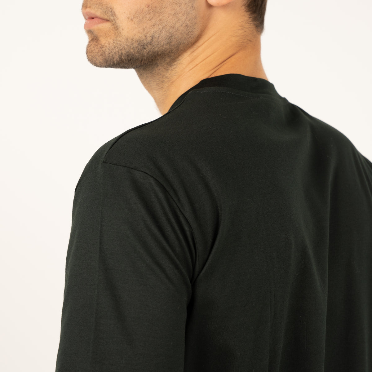 Valenza T-Shirt Donkergroen | Interlock Supima Cotton