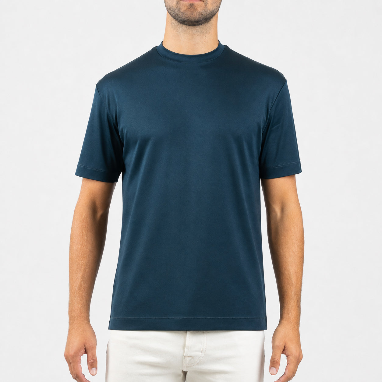 Valenza T-Shirt Flessengroen | Interlock Supima Cotton