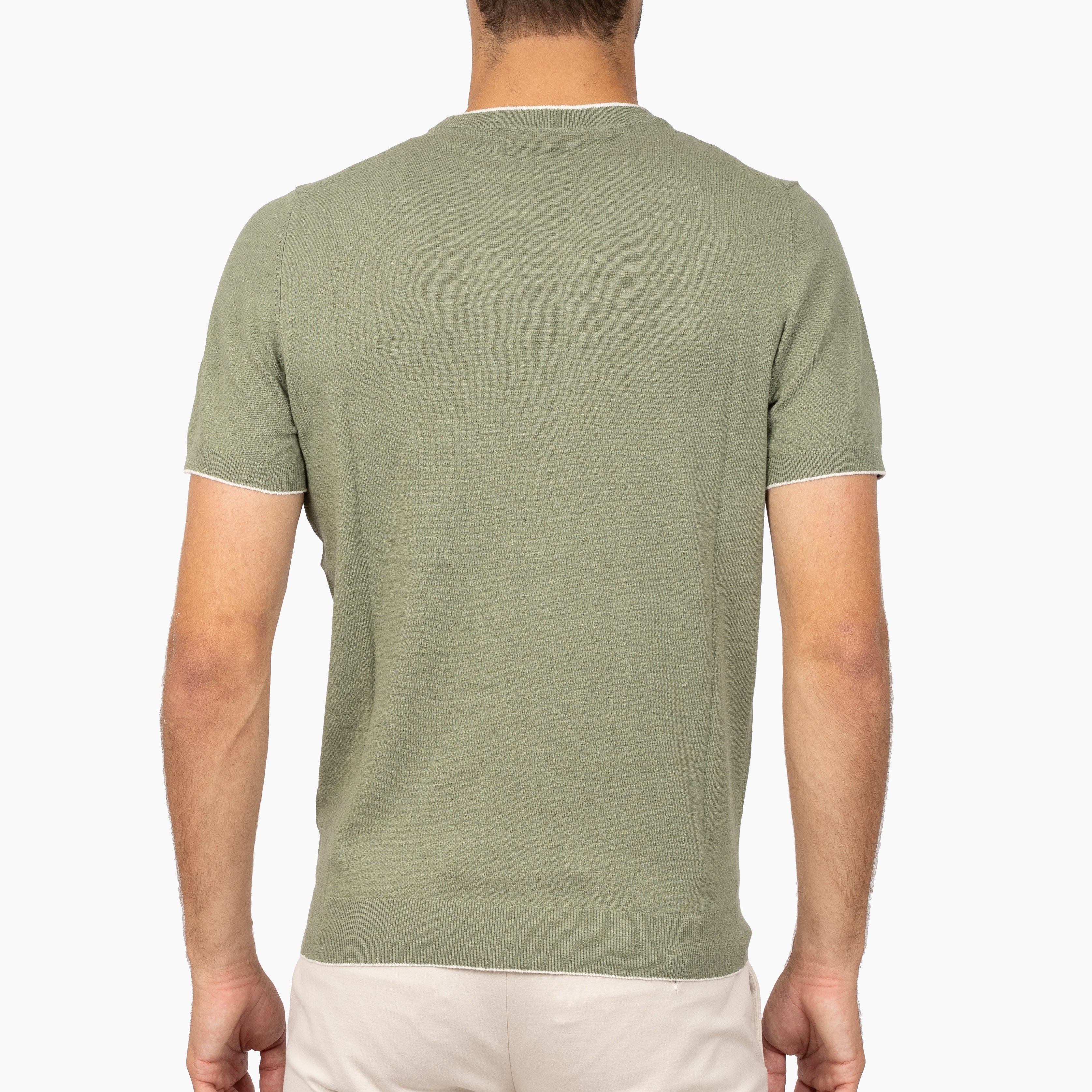 SEVEN DIALS Gebreid T-Shirt Groen | Bennet