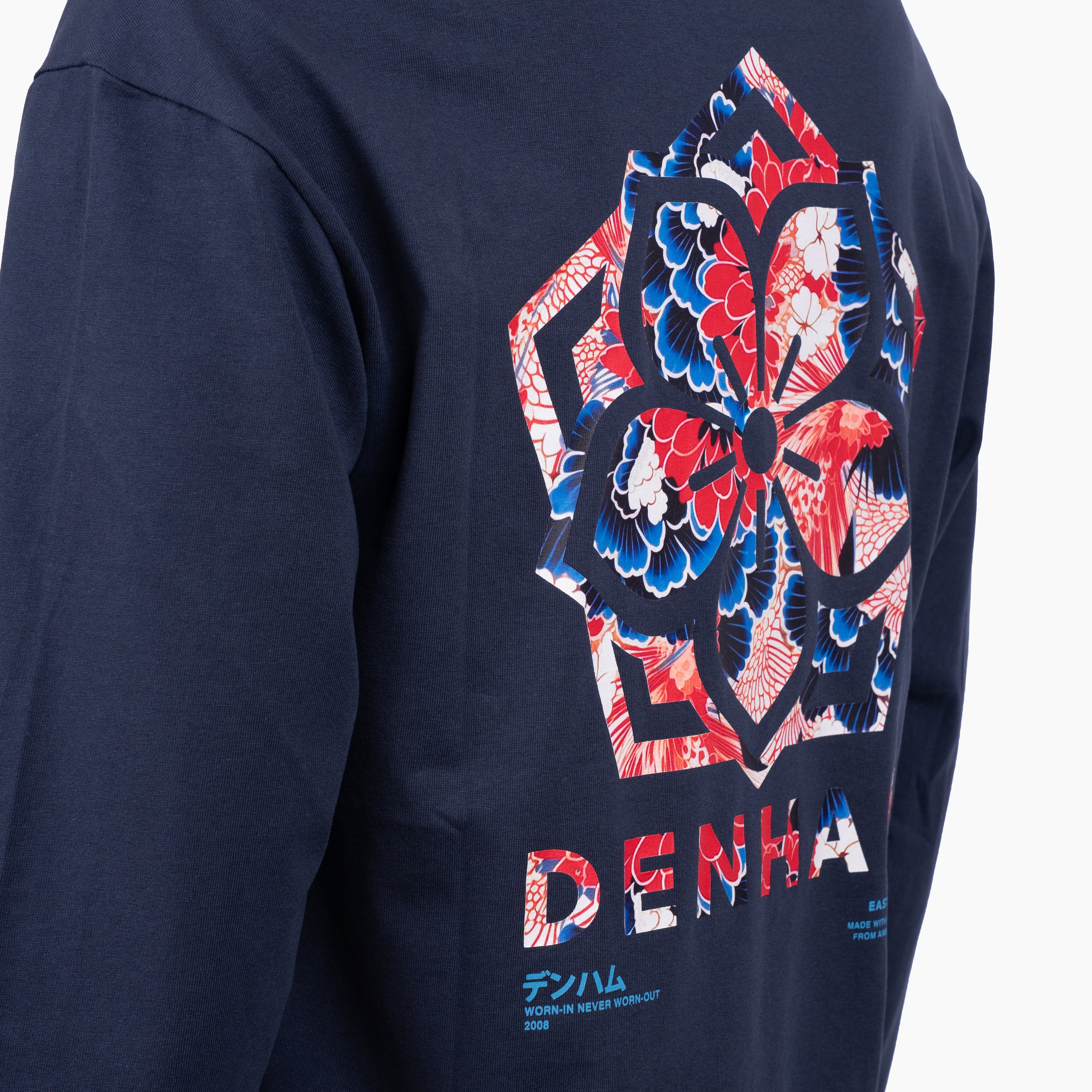 Denham Longsleeve Blauw | Tsubaki Tee
