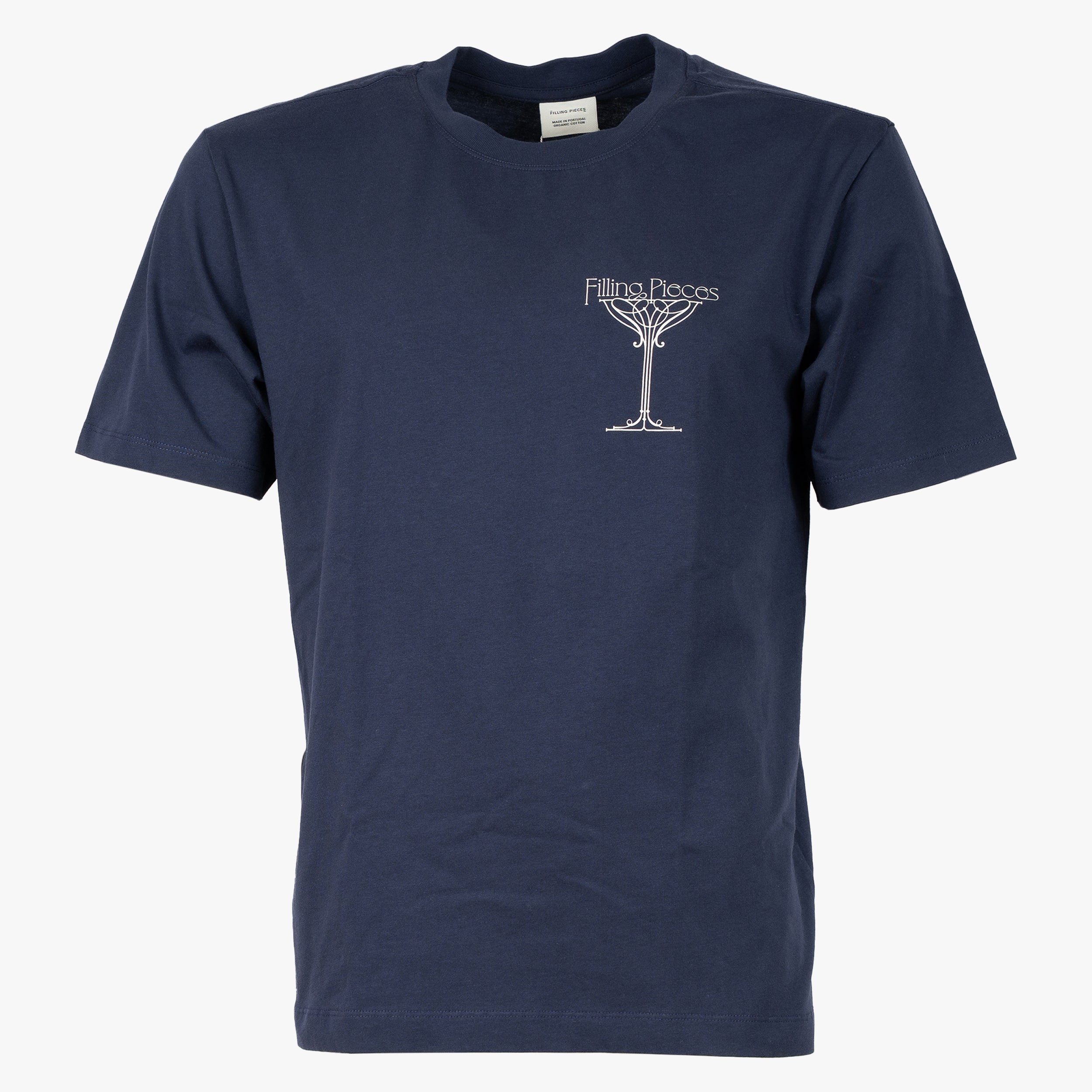 Filling Pieces T-Shirt Backprint Blauw | Champagne
