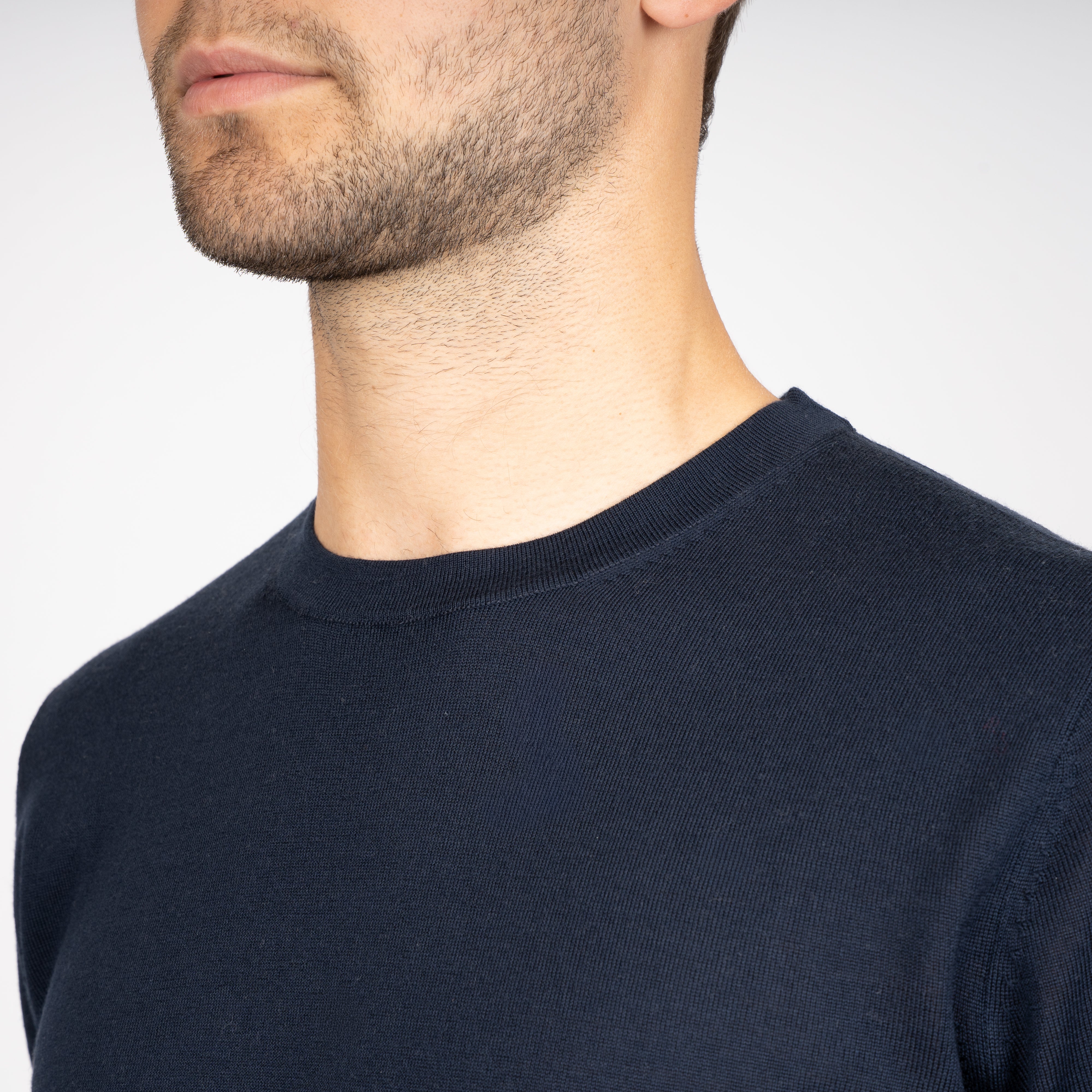 SEVEN DIALS Gebreid T-Shirt Blauw | Bain