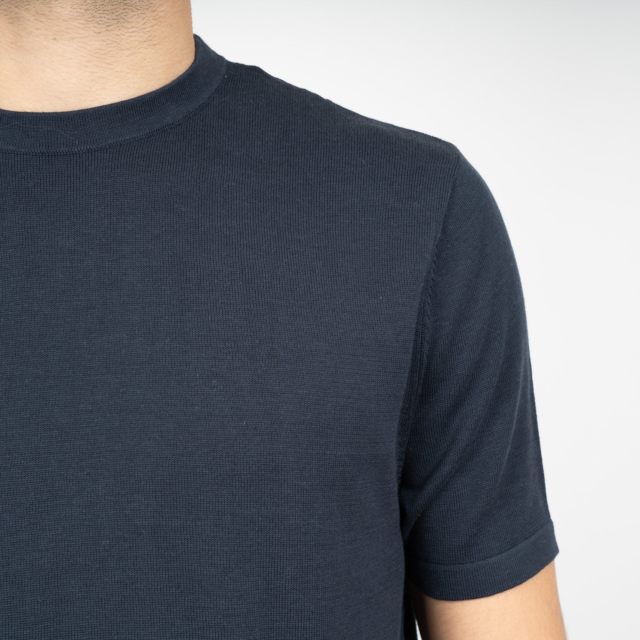 SEVEN DIALS Gebreid T-Shirt Blauw | Faun