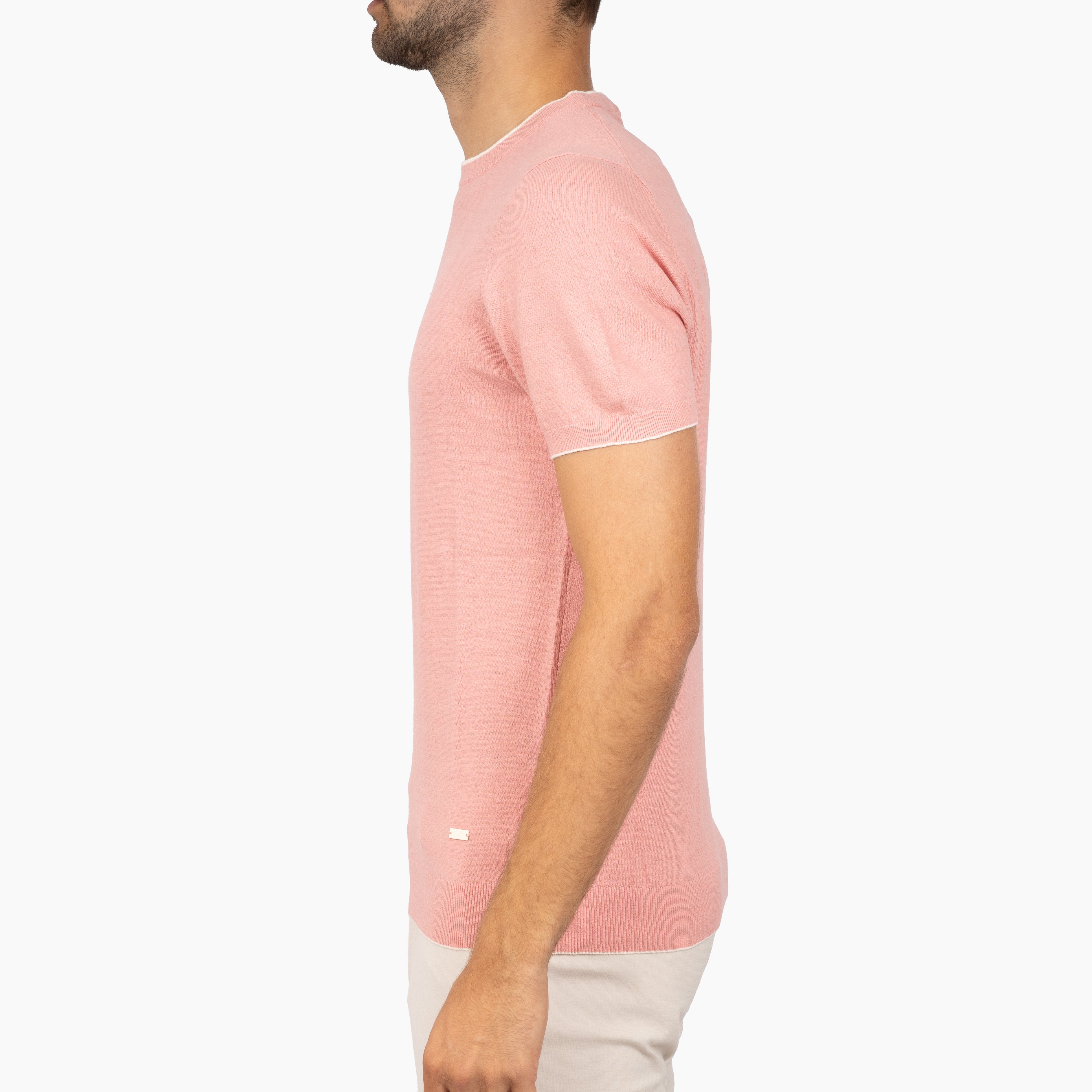 SEVEN DIALS Gebreid T-Shirt Roze | Bennet