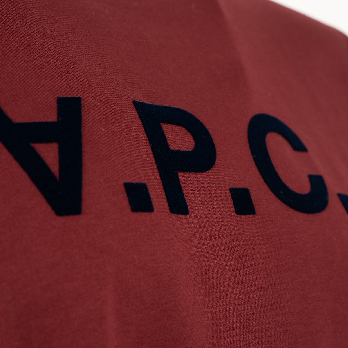 A.P.C. T-Shirt Bordeaux Rood | Grand VPC