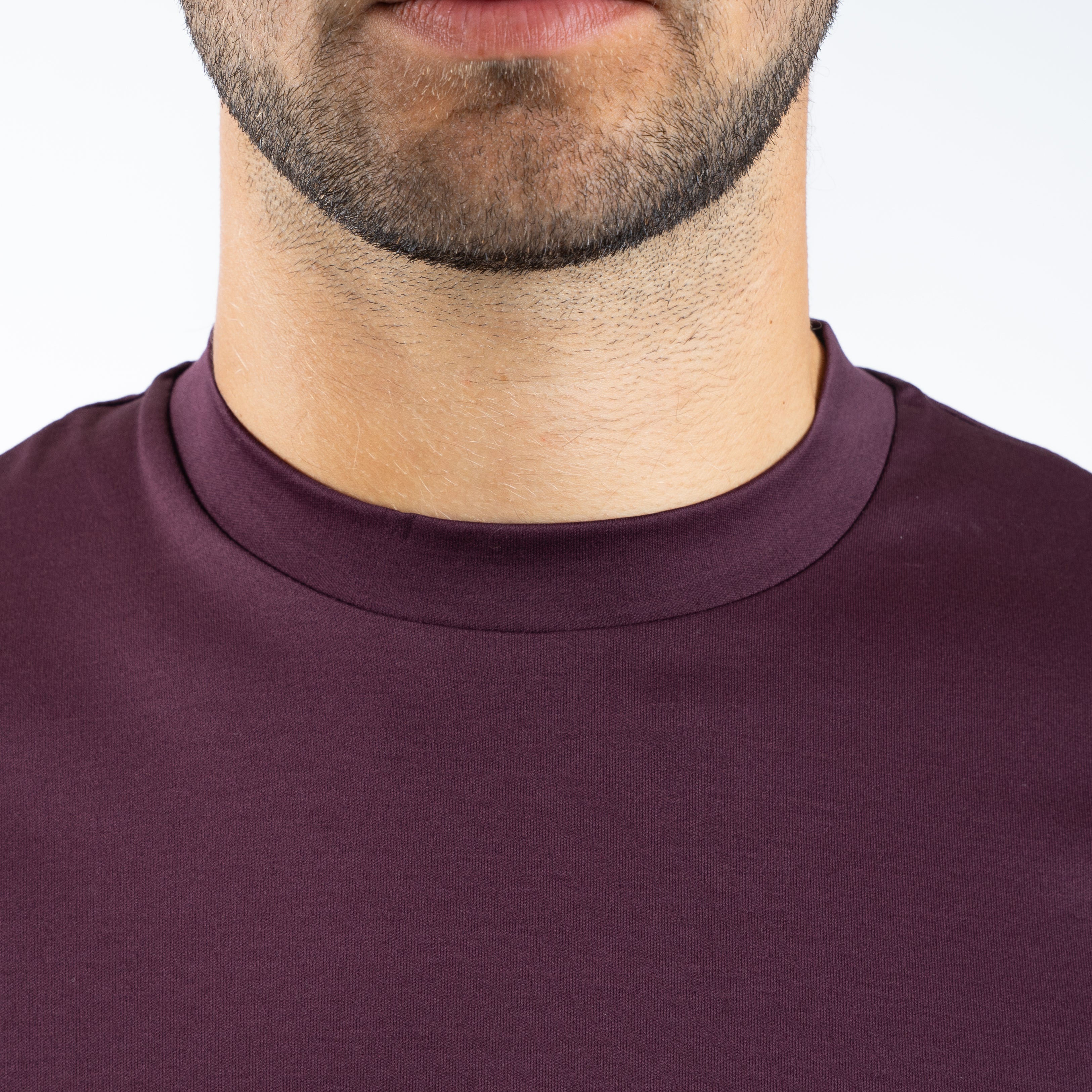 Valenza Longsleeve T-Shirt Bordeaux Rood | Interlock Supima T-Shirt L/S