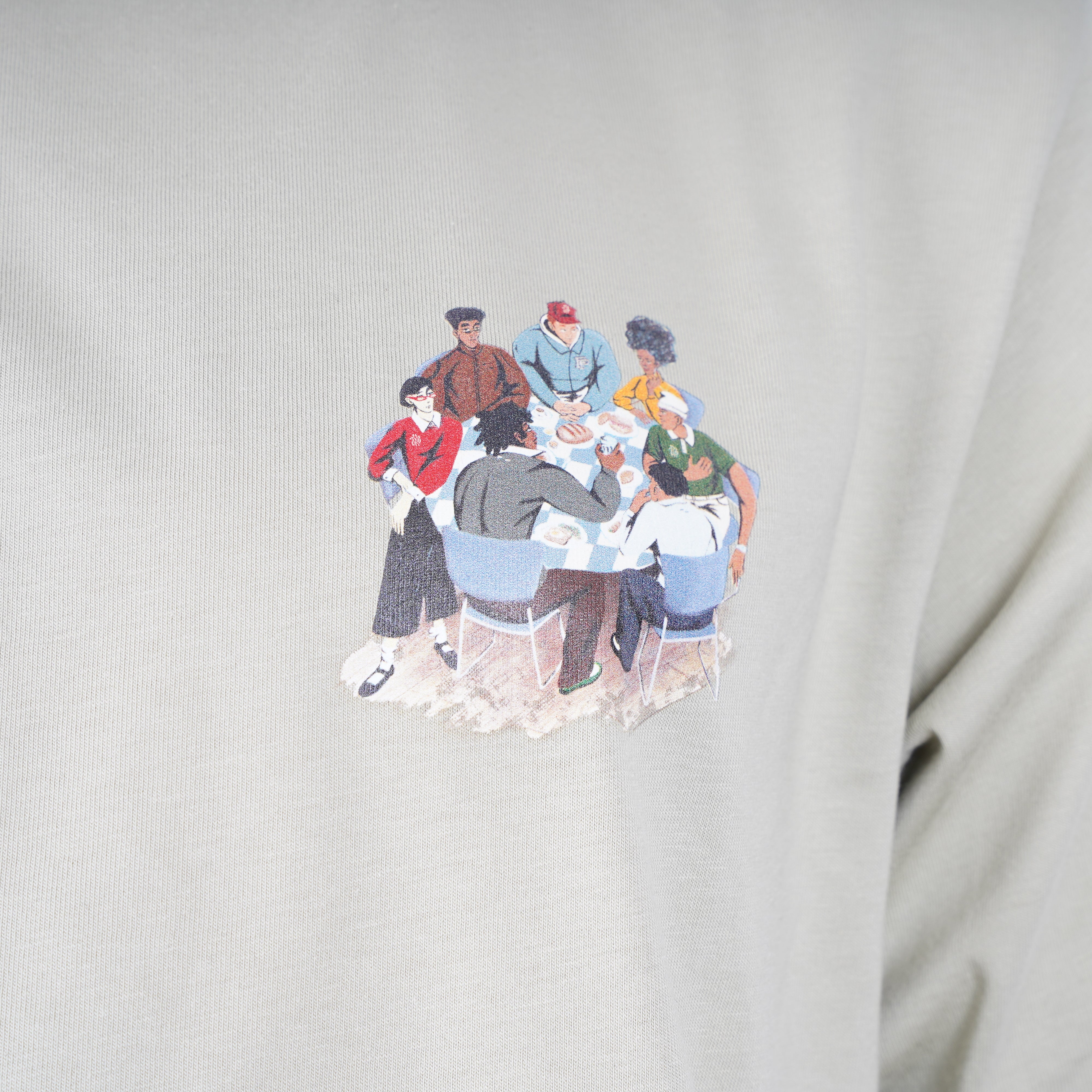 Filling Pieces T-Shirt Backprint Lichtgroen | Supper