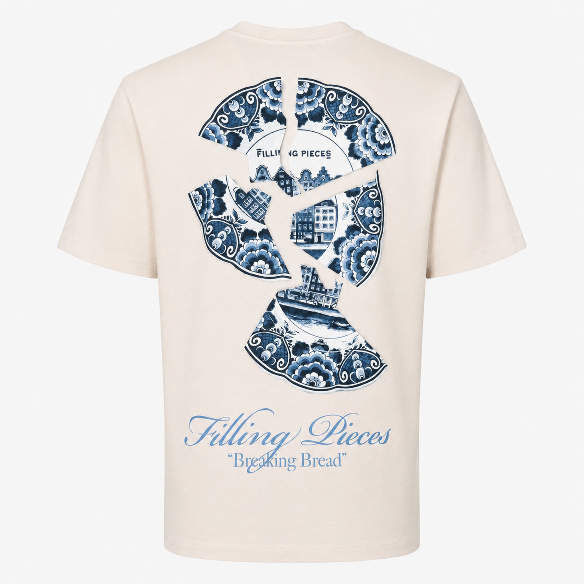 Filling Pieces T-Shirt Backprint Crème | Broken Plate