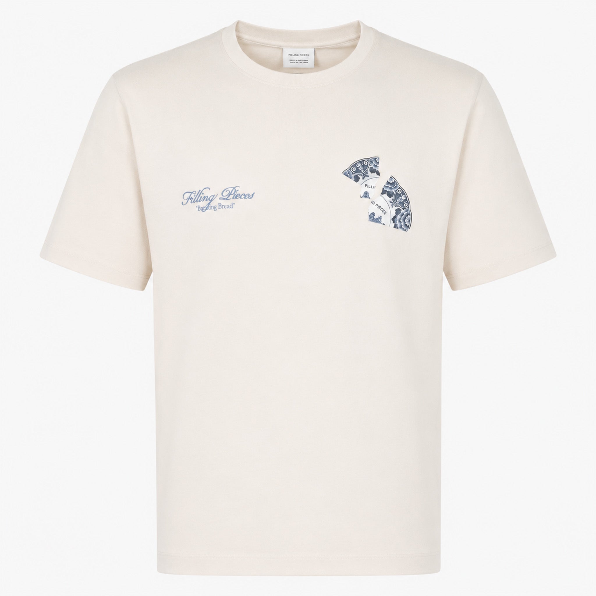 Filling Pieces T-Shirt Backprint Crème | Broken Plate