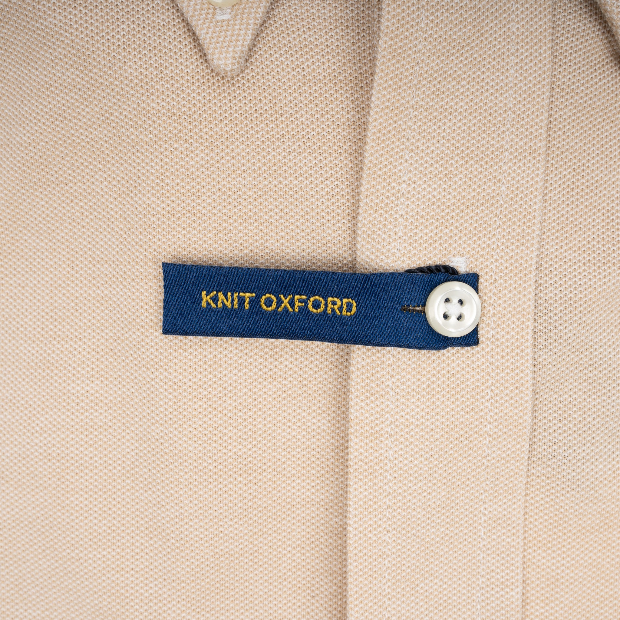 Ralph Lauren Overhemd Beige | Knit Oxford