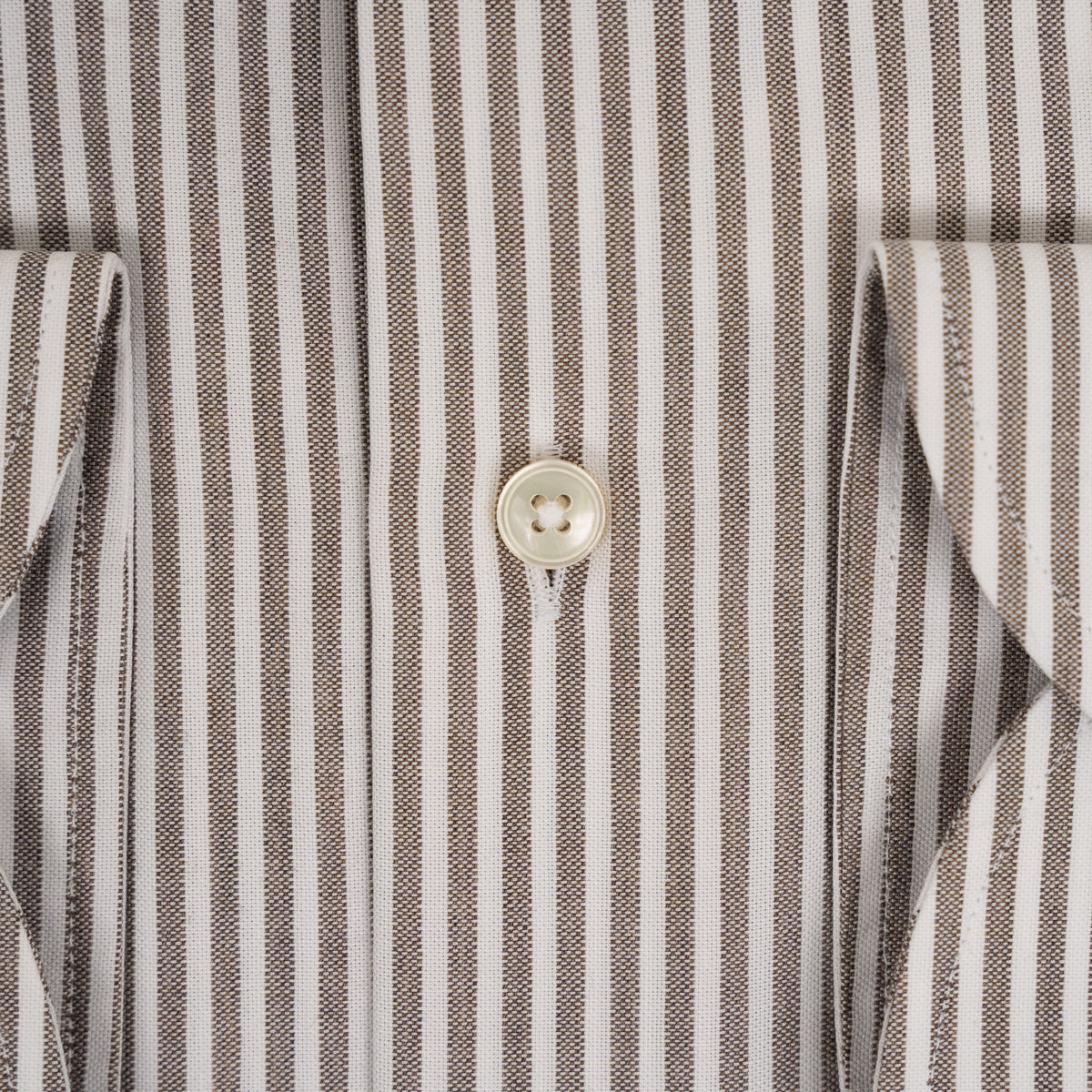 Xacus Overhemd Bruin Gestreept | Tailor Fit