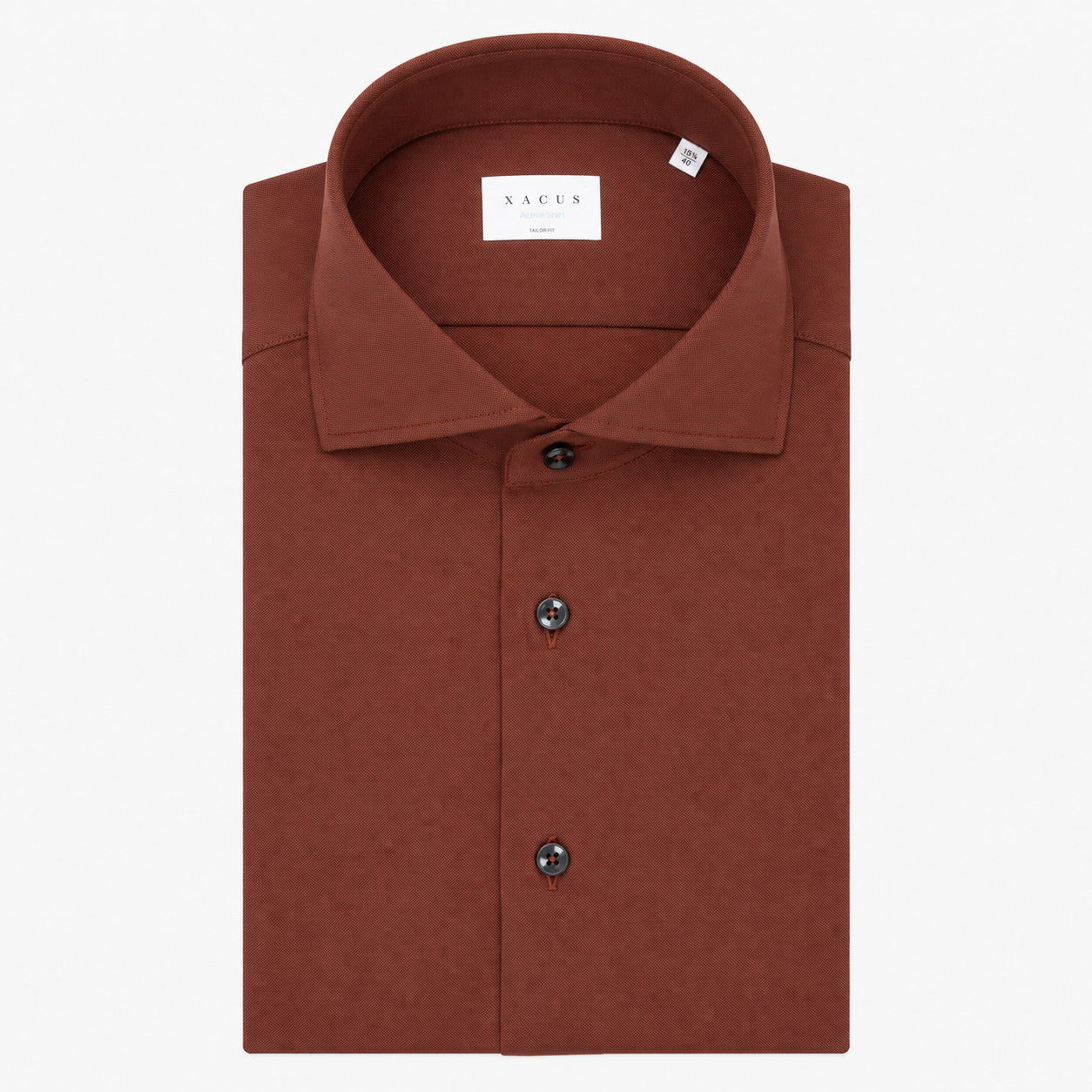 Xacus Overhemd Roestbruin | Active Shirt