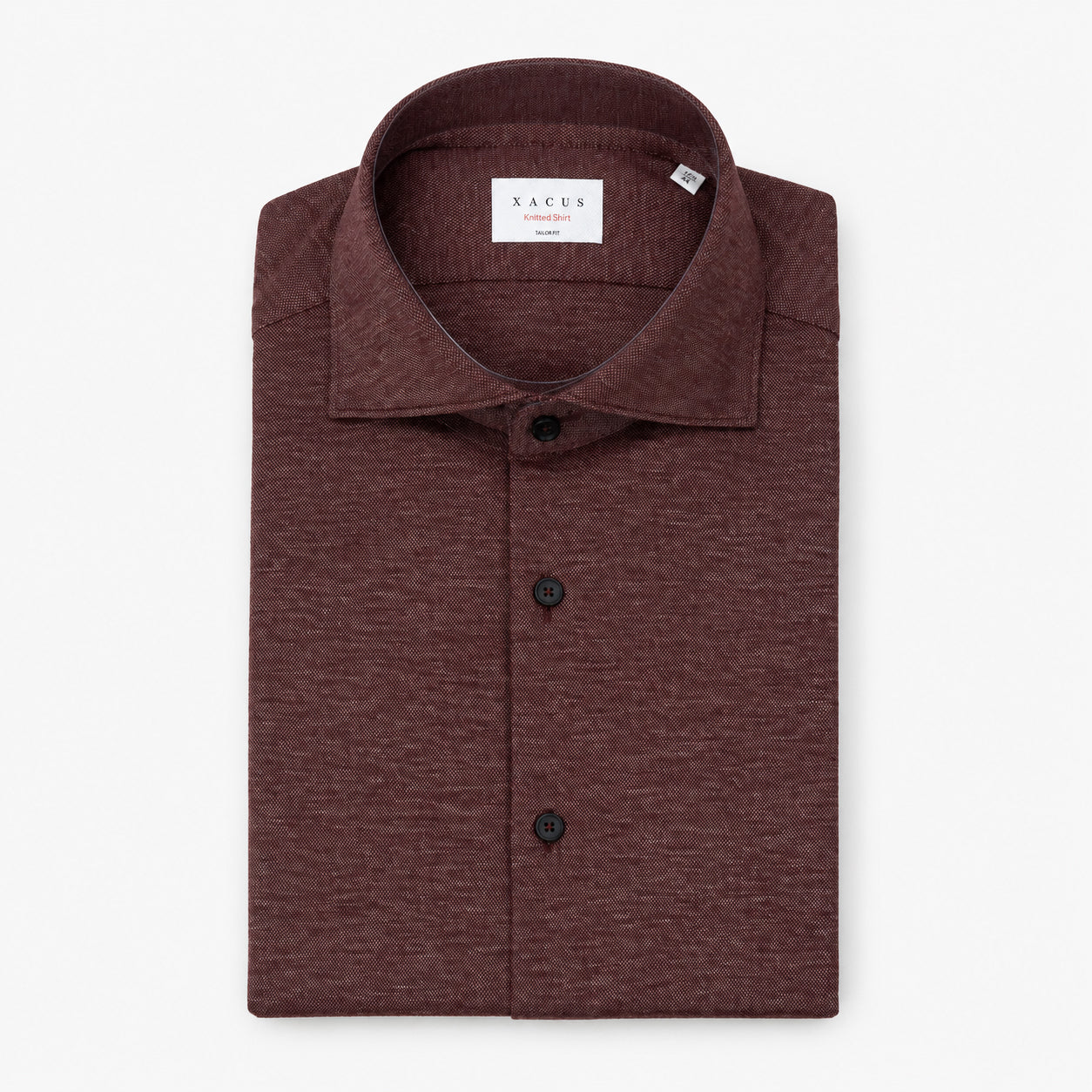 Xacus Overhemd Rood | Knitted Shirt