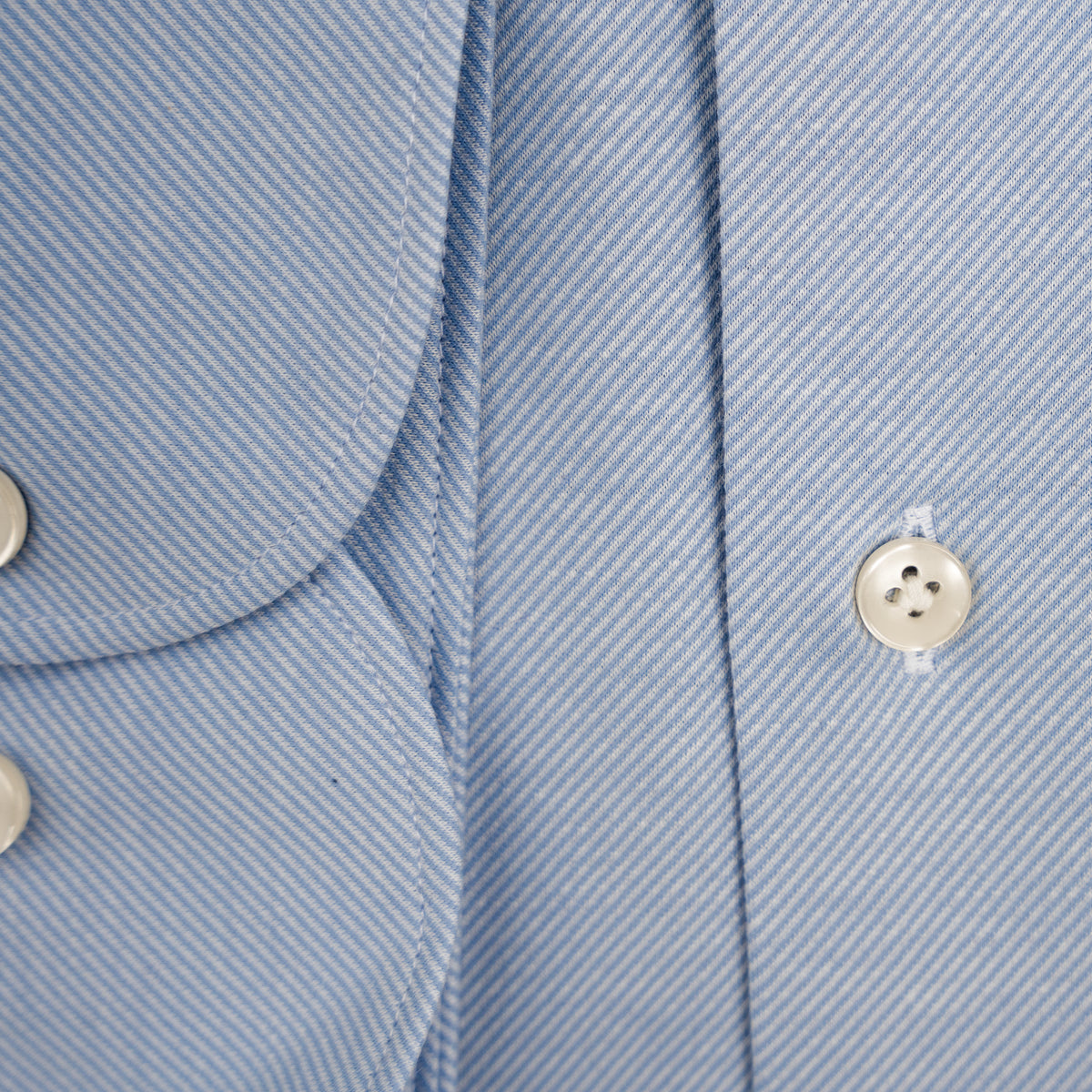 Profuomo Overhemd Lichtblauw Witte Streep | Japanese Knitted