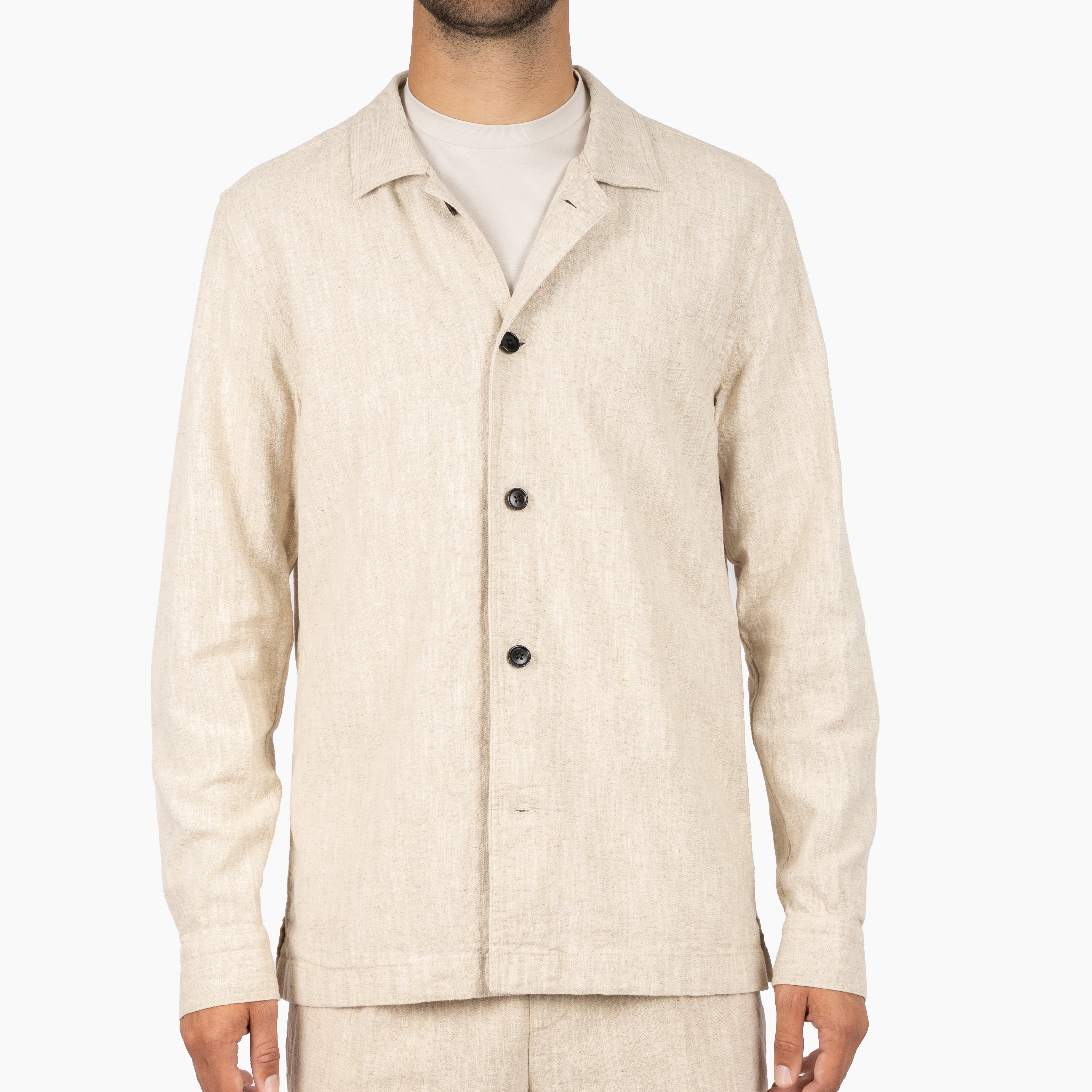 Profuomo Overshirt Beige | Linnen