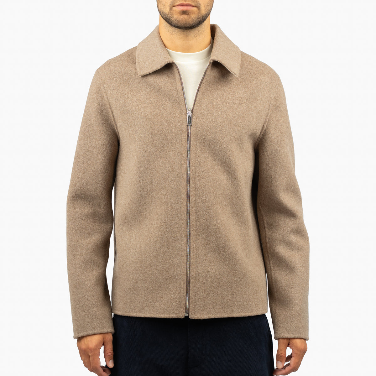 Profuomo Overshirt Bruin | Reversible Wool