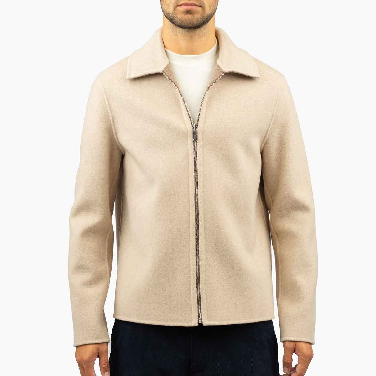 Profuomo Overshirt Bruin | Reversible Wool