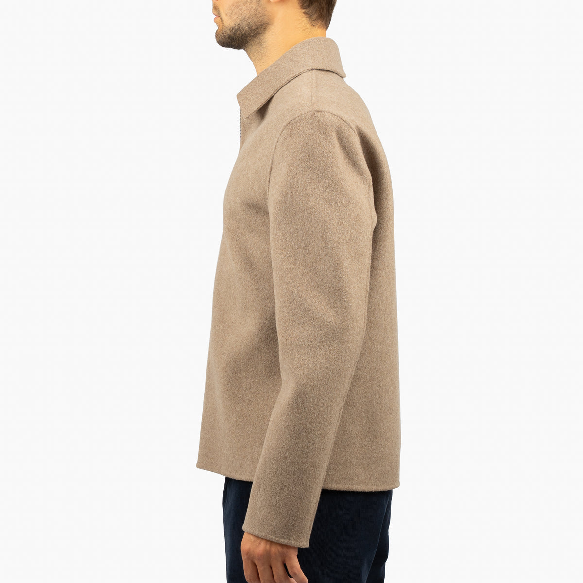Profuomo Overshirt Bruin | Reversible Wool